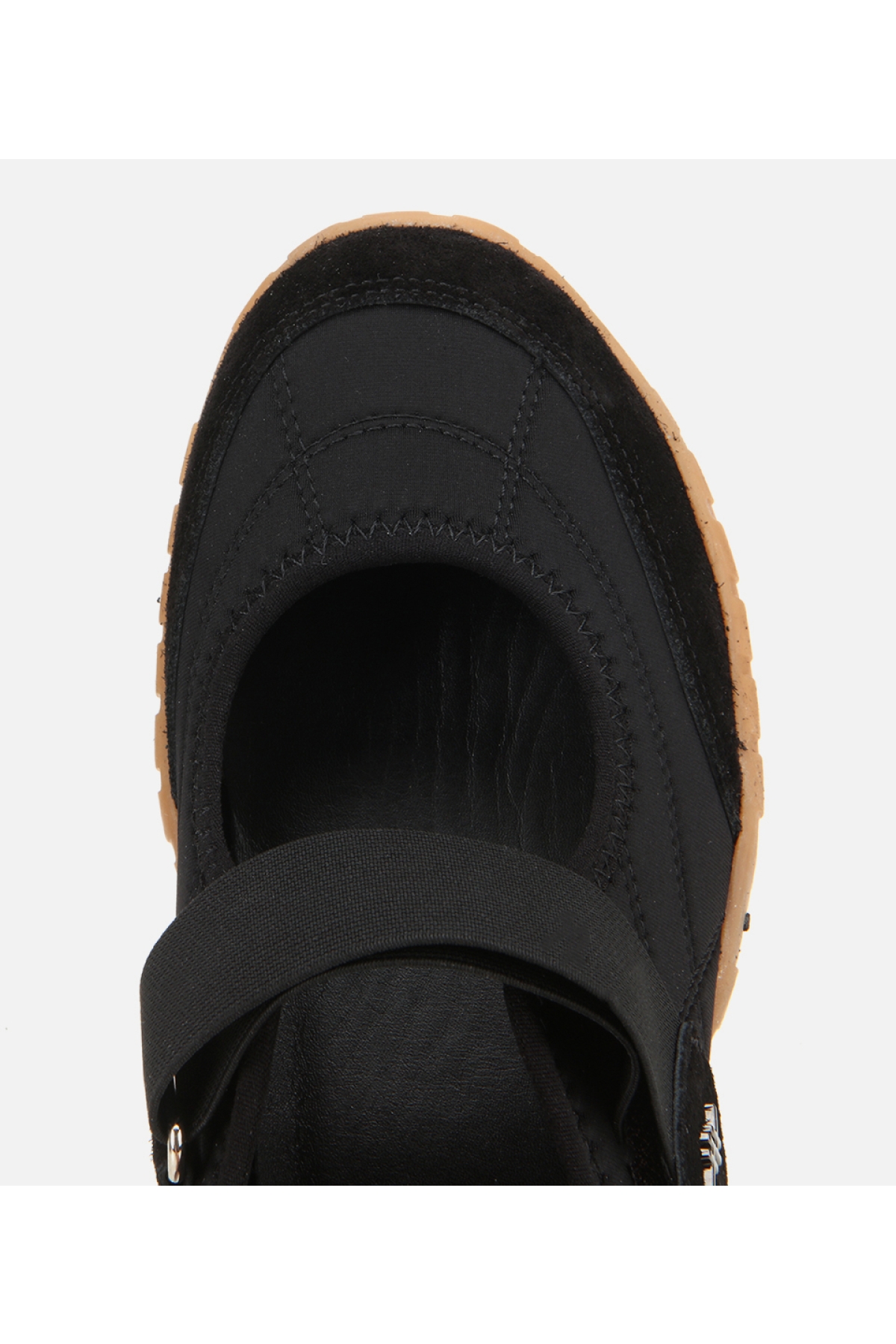 Kadın Süet Deri Siyah Rahat Tabanlı Comfort Ayakkabı - Görsel 6