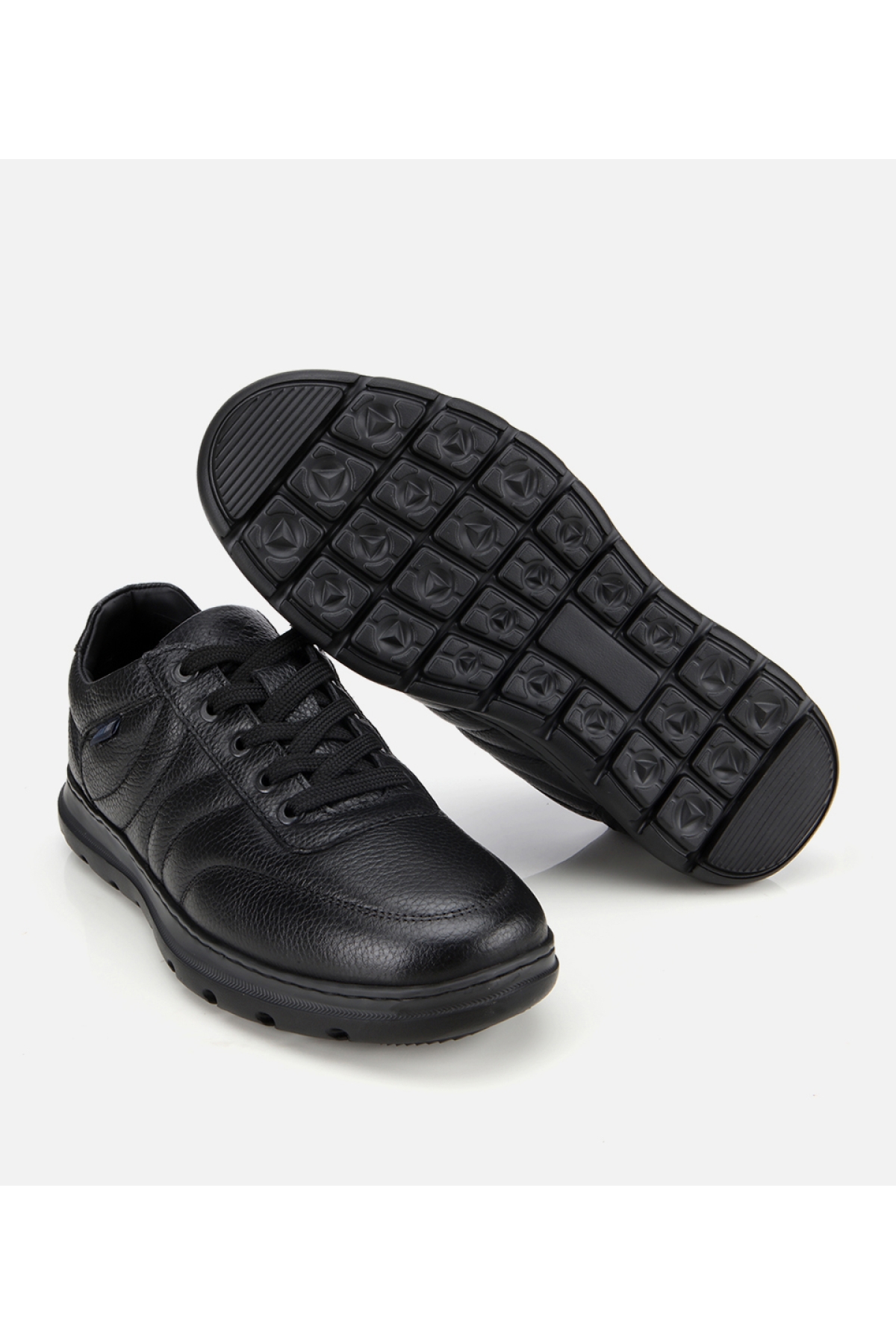 Erkek Deri Siyah Rahat Günlük Ayakkabı - Görsel 7