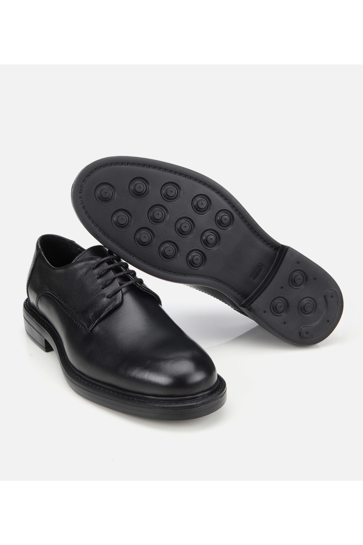 Erkek Deri Siyah Rahat Tabanlı Klasik Ayakkabı - Görsel 7