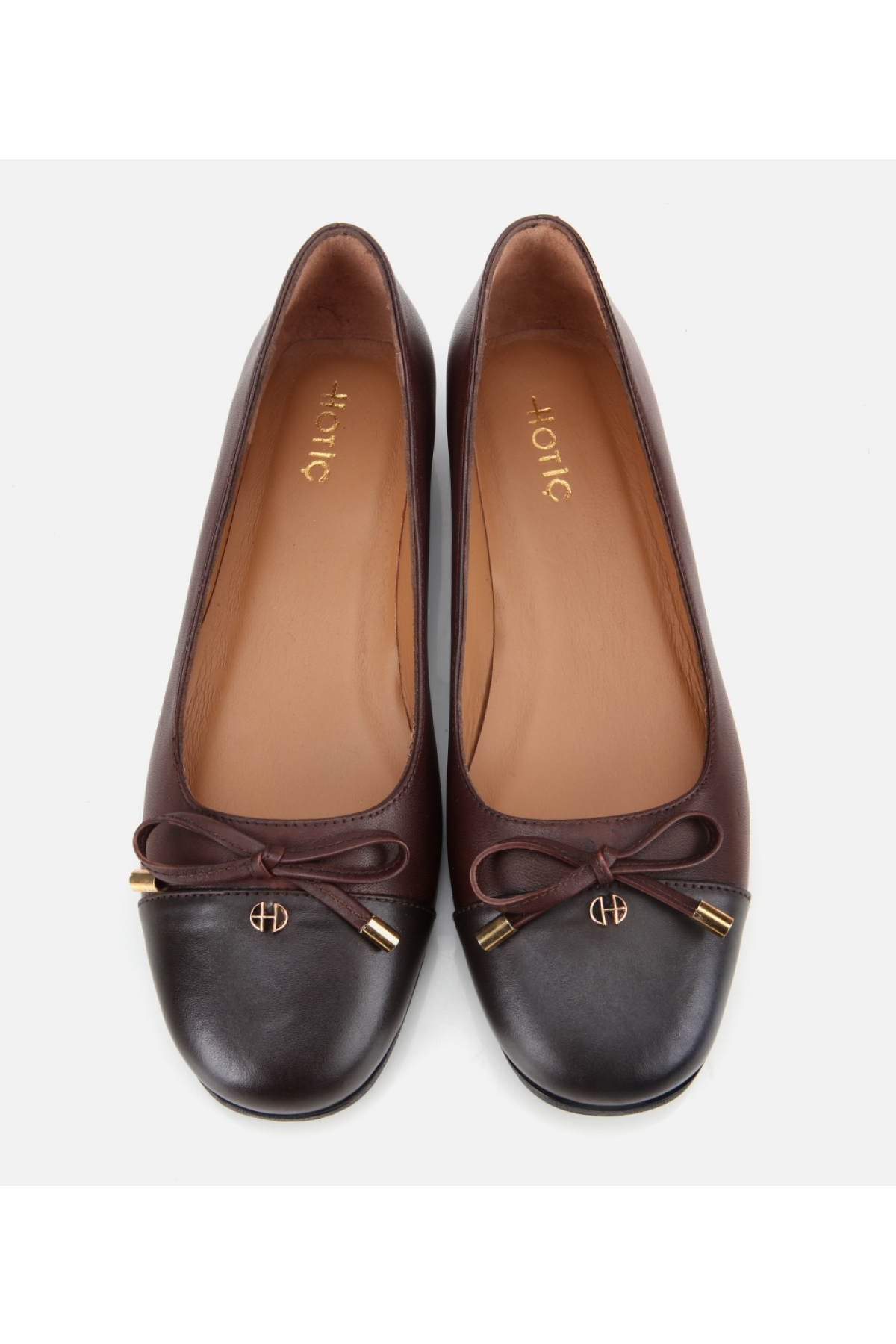 Kadın Deri Kahverengi Fiyonk Detaylı Babet - Görsel 7