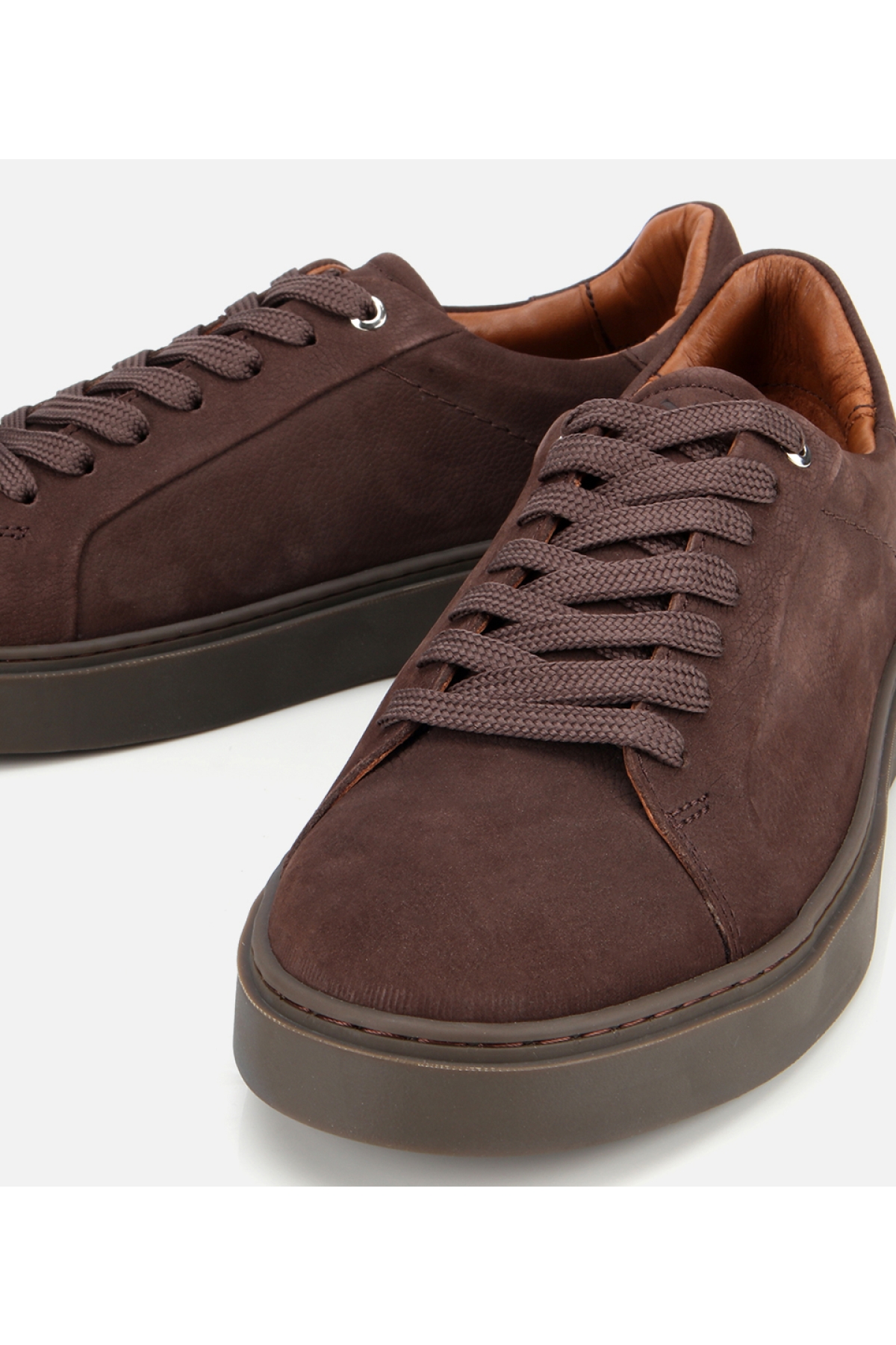Erkek Nubuk Deri Kahverengi Günlük Ayakkabı - Görsel 4