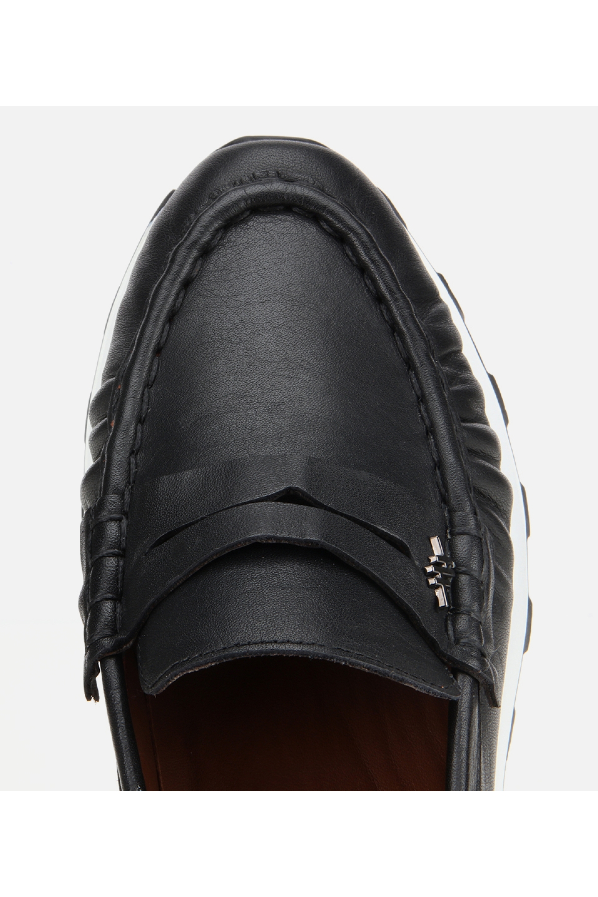 Kadın Deri Siyah Yumuşak Dokulu Günlük Loafer - Görsel 6