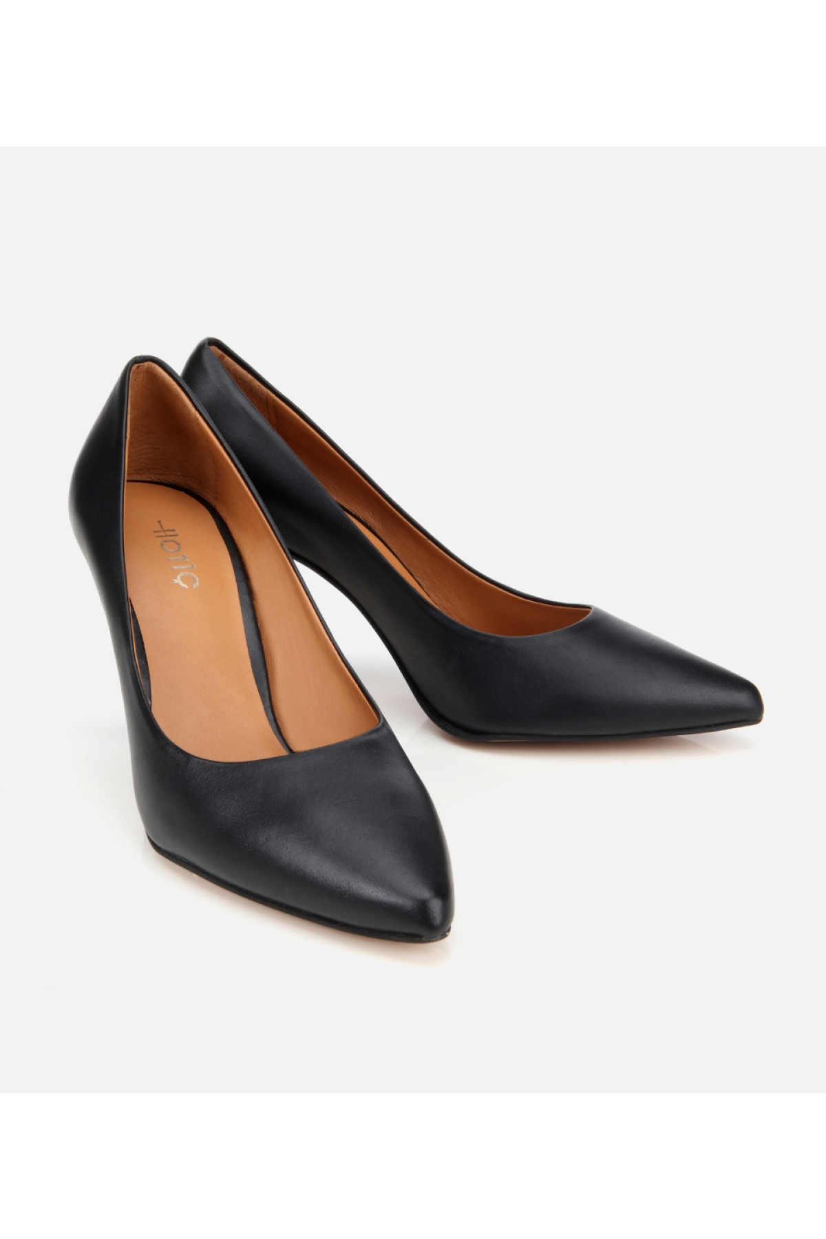 Kadın Deri Siyah Yüksek Topuklu Stiletto - Görsel 3