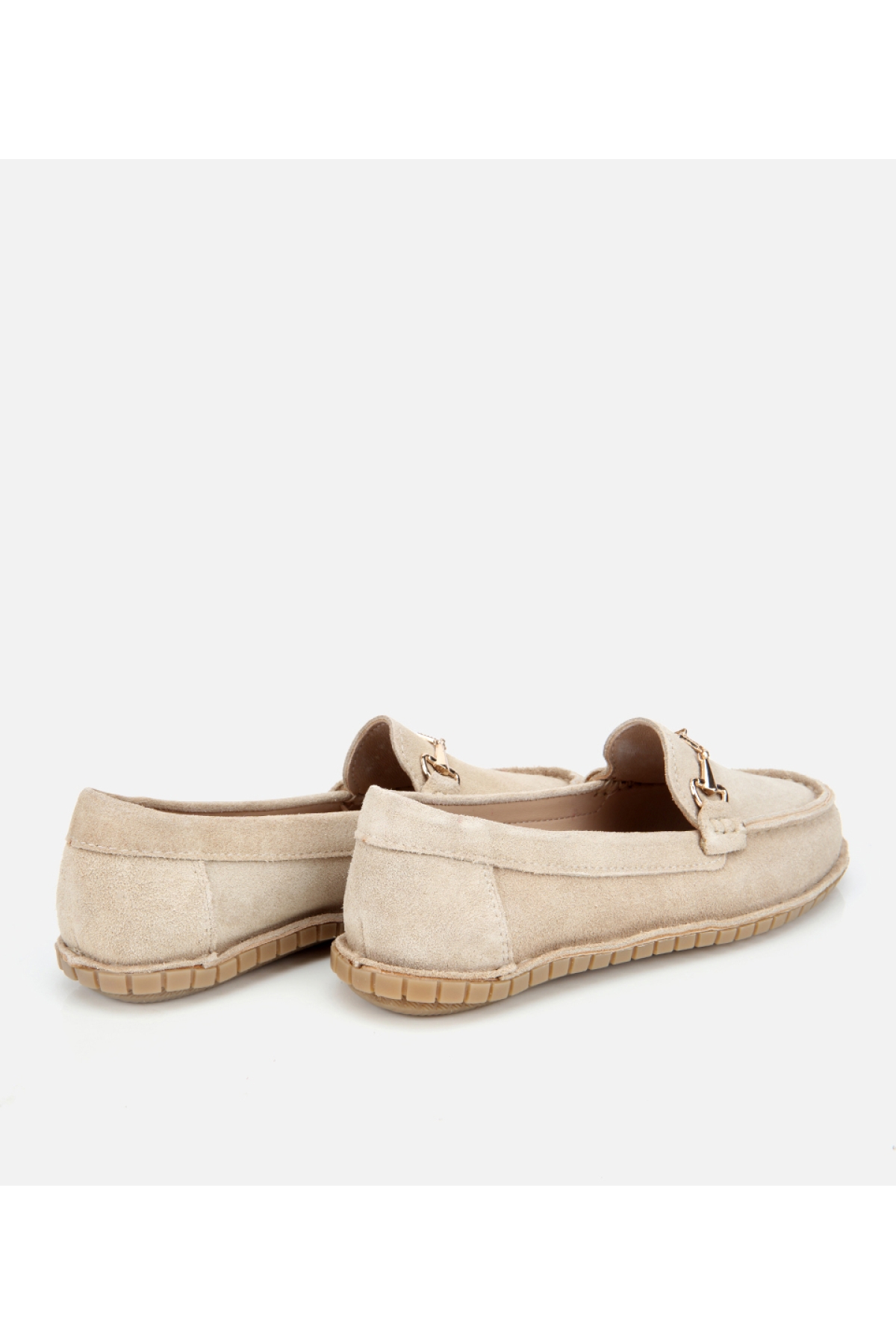 Hotiç Taba Hotiç Süet Deri Kadın Esnek Tabanlı Tokalı Günlük Loafer