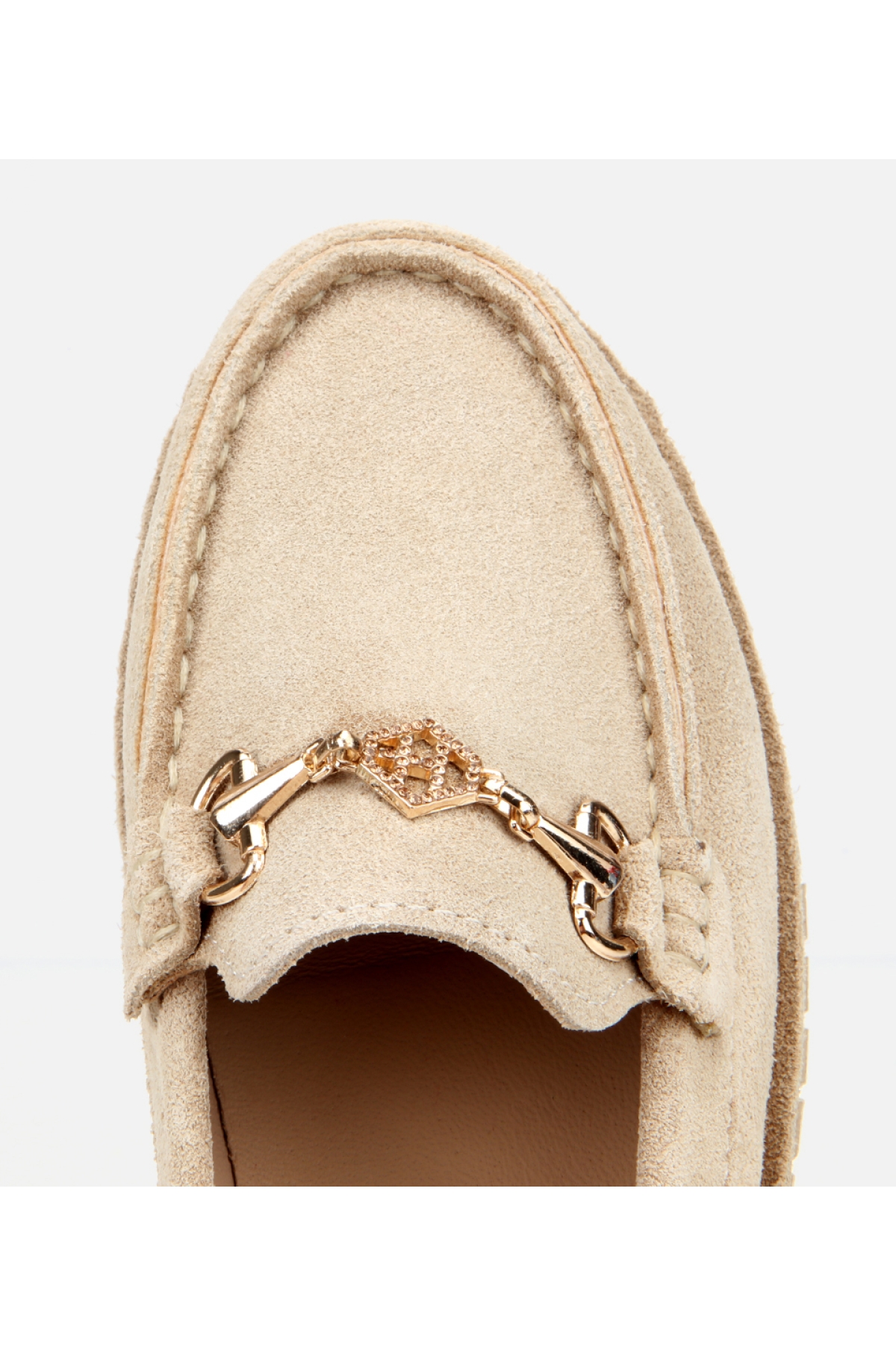 Hotiç Taba Hotiç Süet Deri Kadın Esnek Tabanlı Tokalı Günlük Loafer