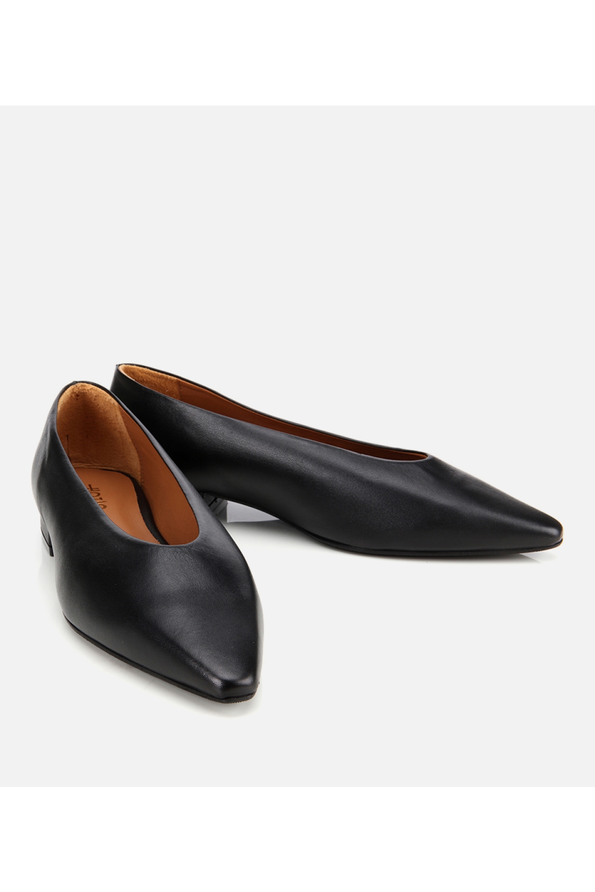 Kadın Deri Siyah Yumuşak Dokulu Babet - Görsel 3