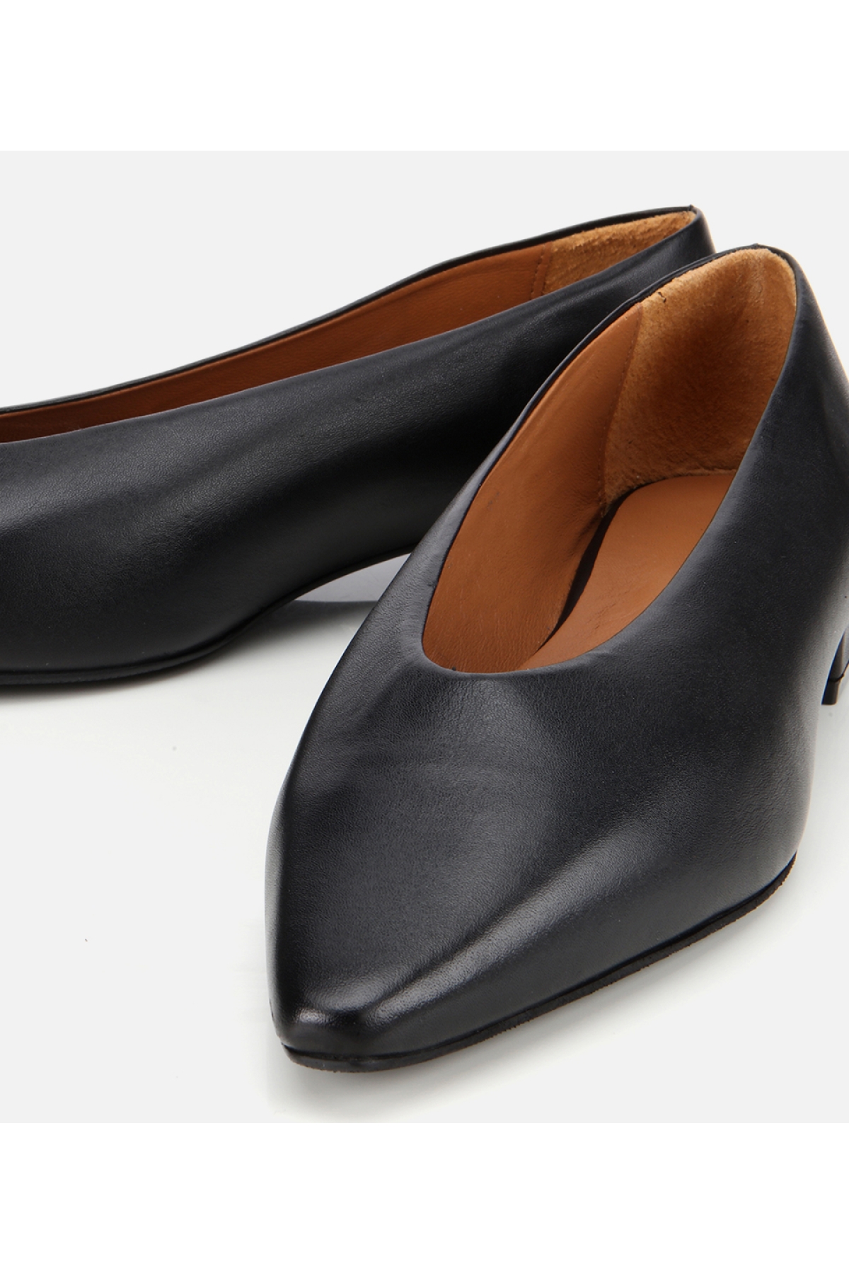 Kadın Deri Siyah Yumuşak Dokulu Babet - Görsel 4