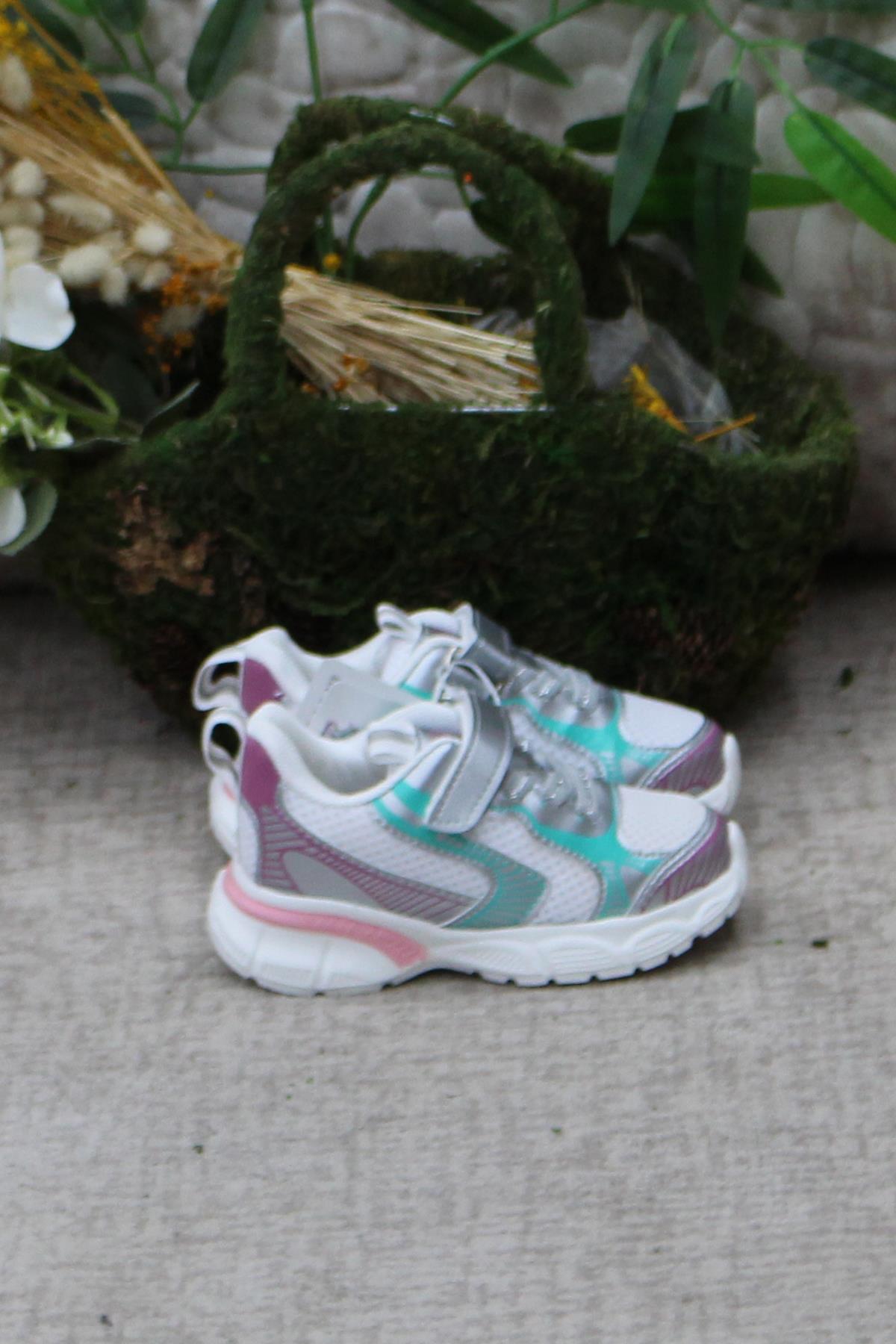 Cool Adam Gümüş Anatomik Rahat Hafif Kız Çocuk Ayakkabı - Görsel 2