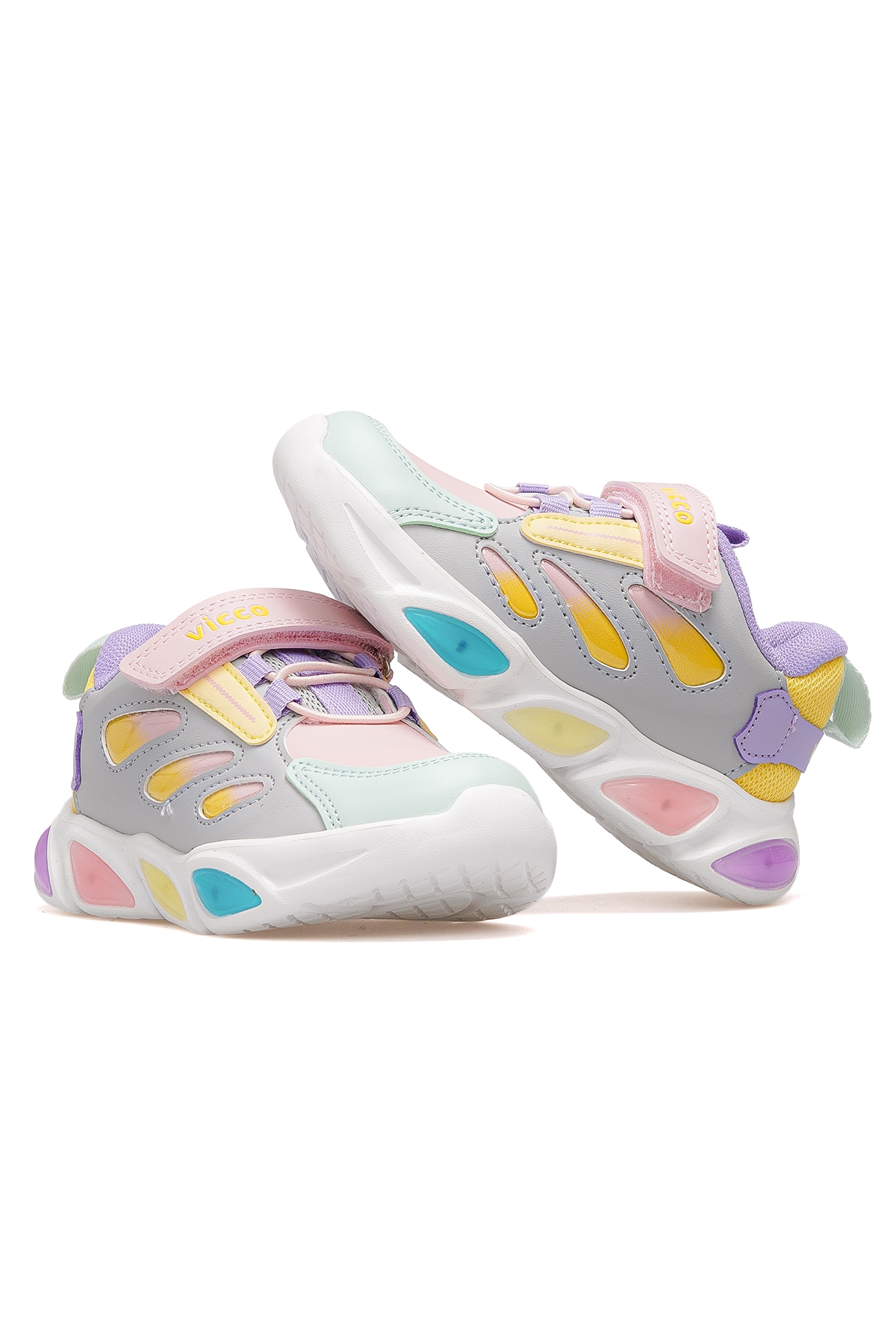 Lamb Kız Çocuk Işıklı Hafif Sneaker Spor Ayakkabı 25k 346.227 Pk Gümüş - Görsel 7