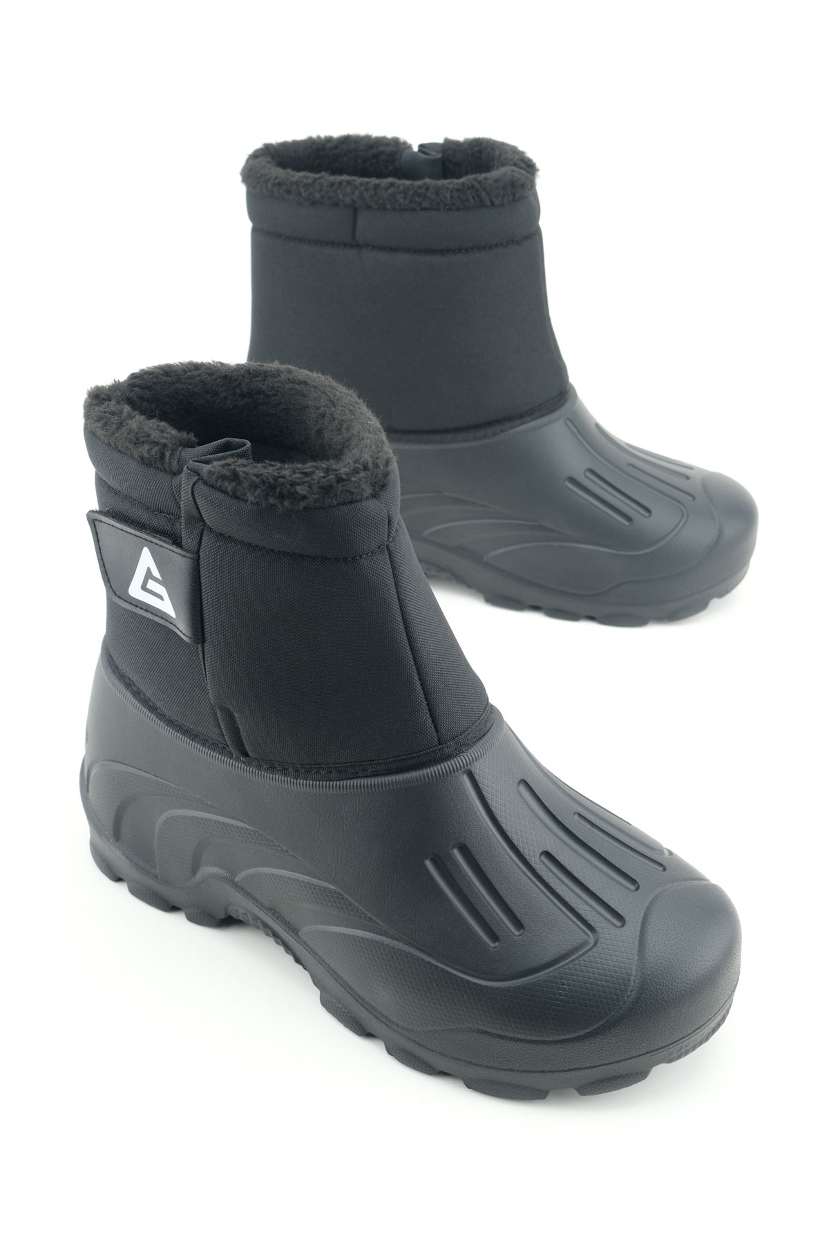 Erkek Kışlık İçi Peluşlu Su Geçirmez Tek Cırt Cırtlı Boğazdan Ayarlanabilir Rahat Taban Günlük Eva Kar Bot Çizme - Görsel 2