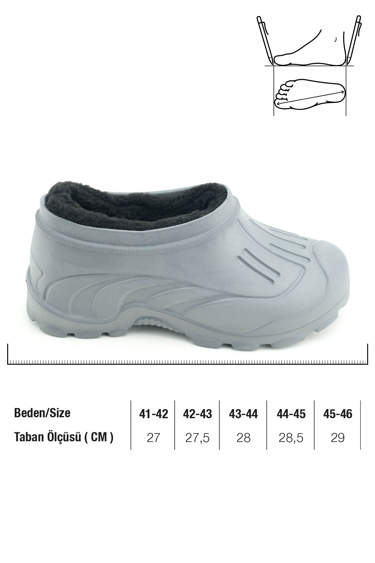 Erkek Kışlık İçi Peluşlu Çıkarılıabilir Rahat Taban Kısa Eva Kar Bot - Görsel 3