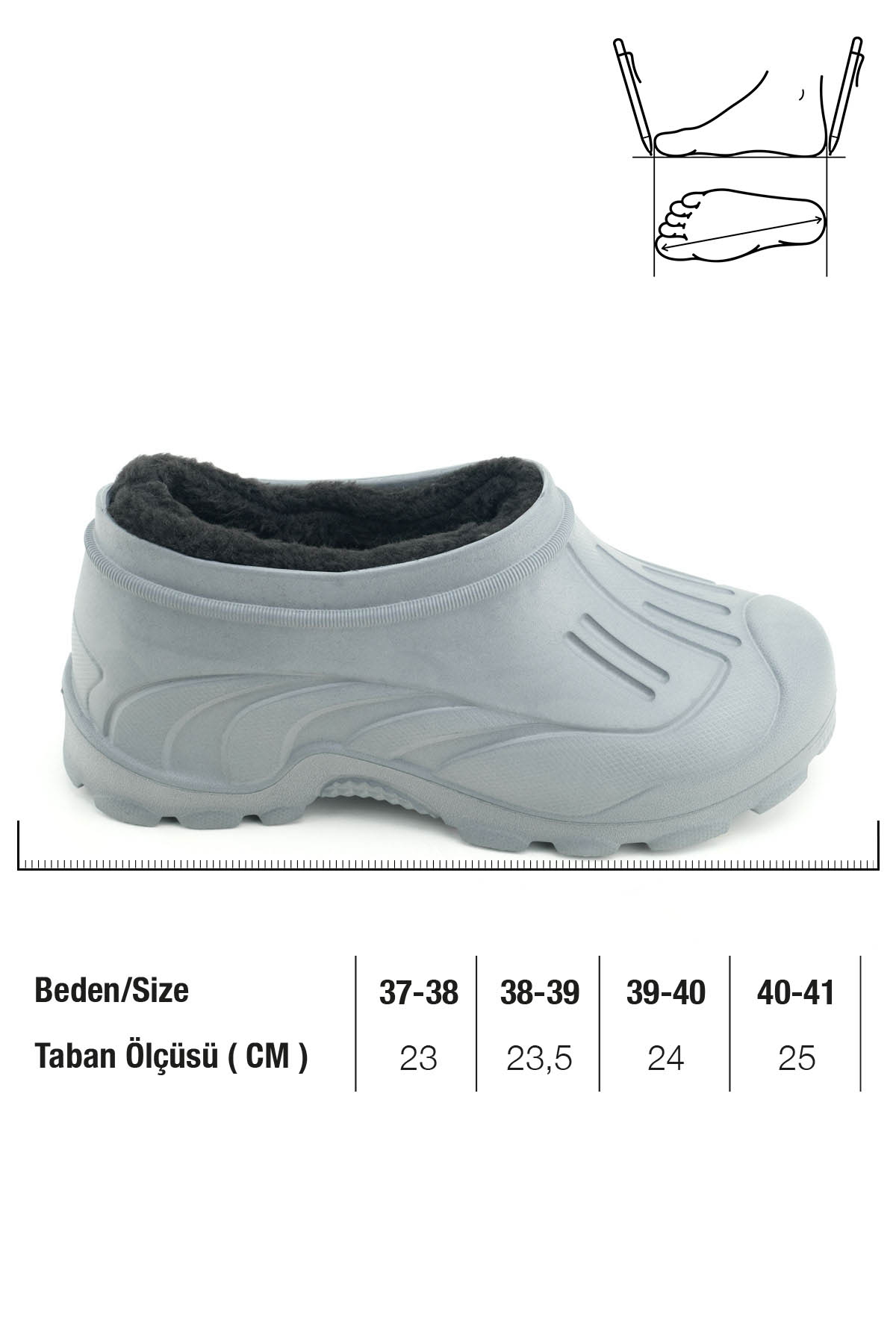 Erkek Kışlık İçi Peluşlu Çıkarılıabilir Rahat Taban Kısa Eva Kar Bot - Görsel 3