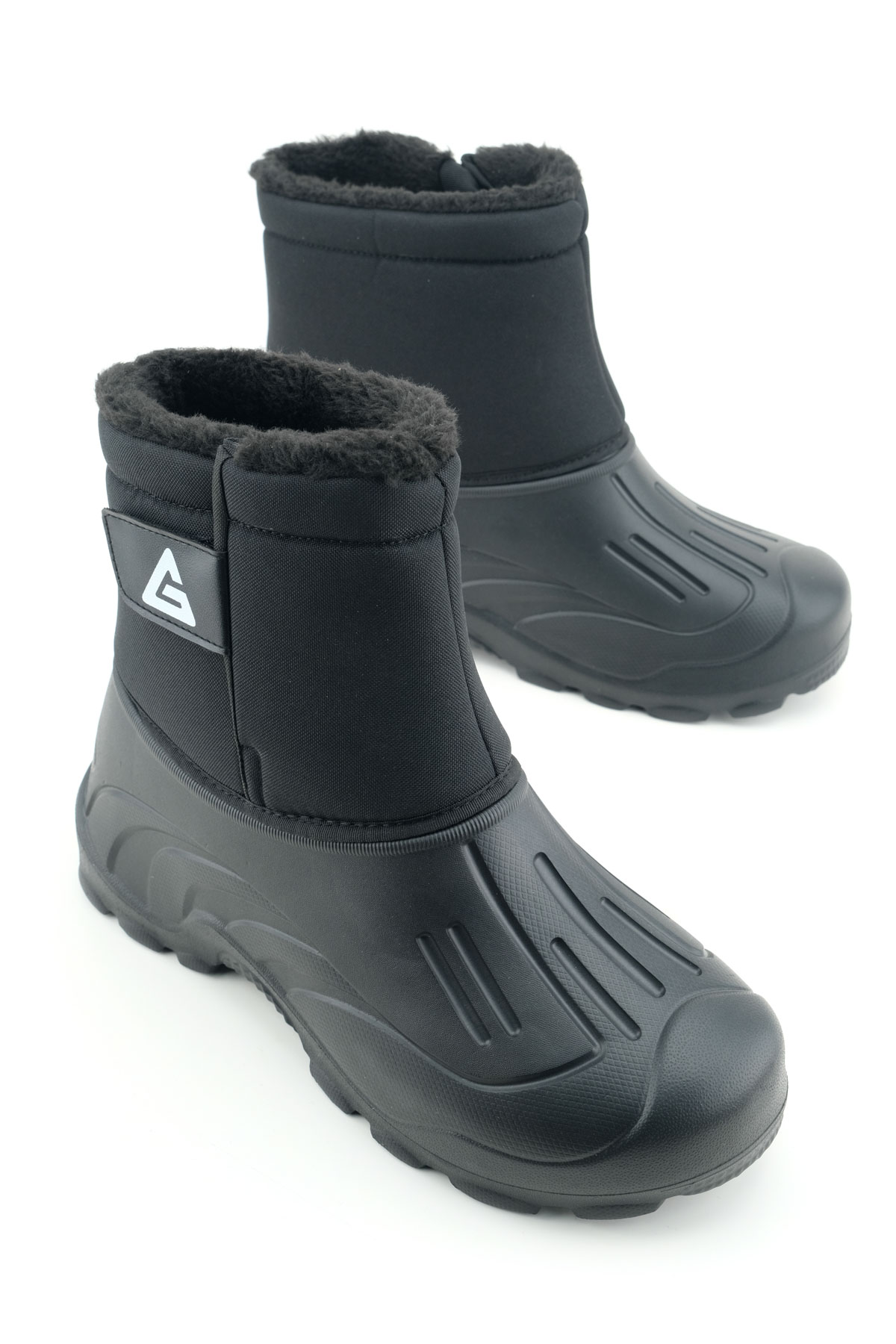 Erkek Kışlık İçi Peluşlu Su Geçirmez Tek Cırt Cırtlı Boğazdan Ayarlanabilir Rahat Taban Günlük Eva Kar Bot Çizme - Görsel 2