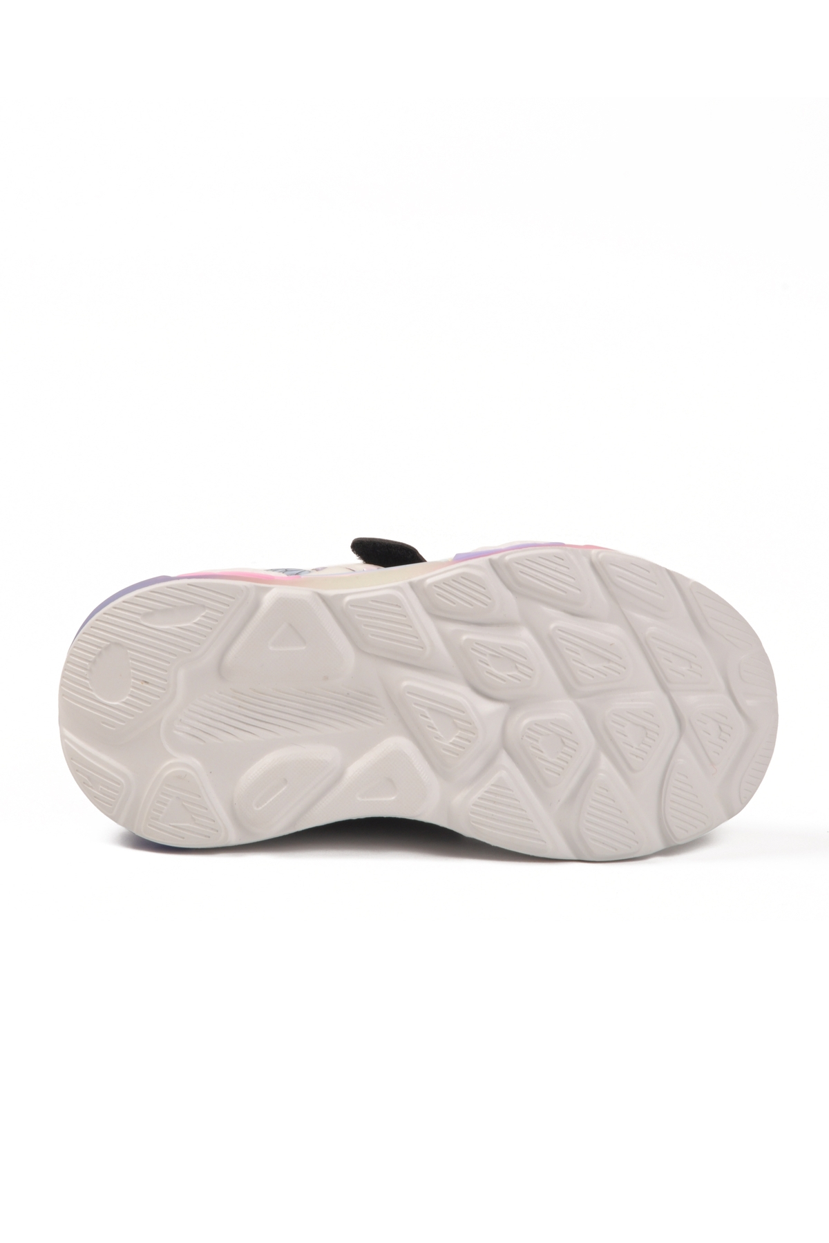 Siyah Cırtlı Işıklı Hafif Esnek Kız Çocuk Spor Ayakkabı 1986 P - Görsel 6