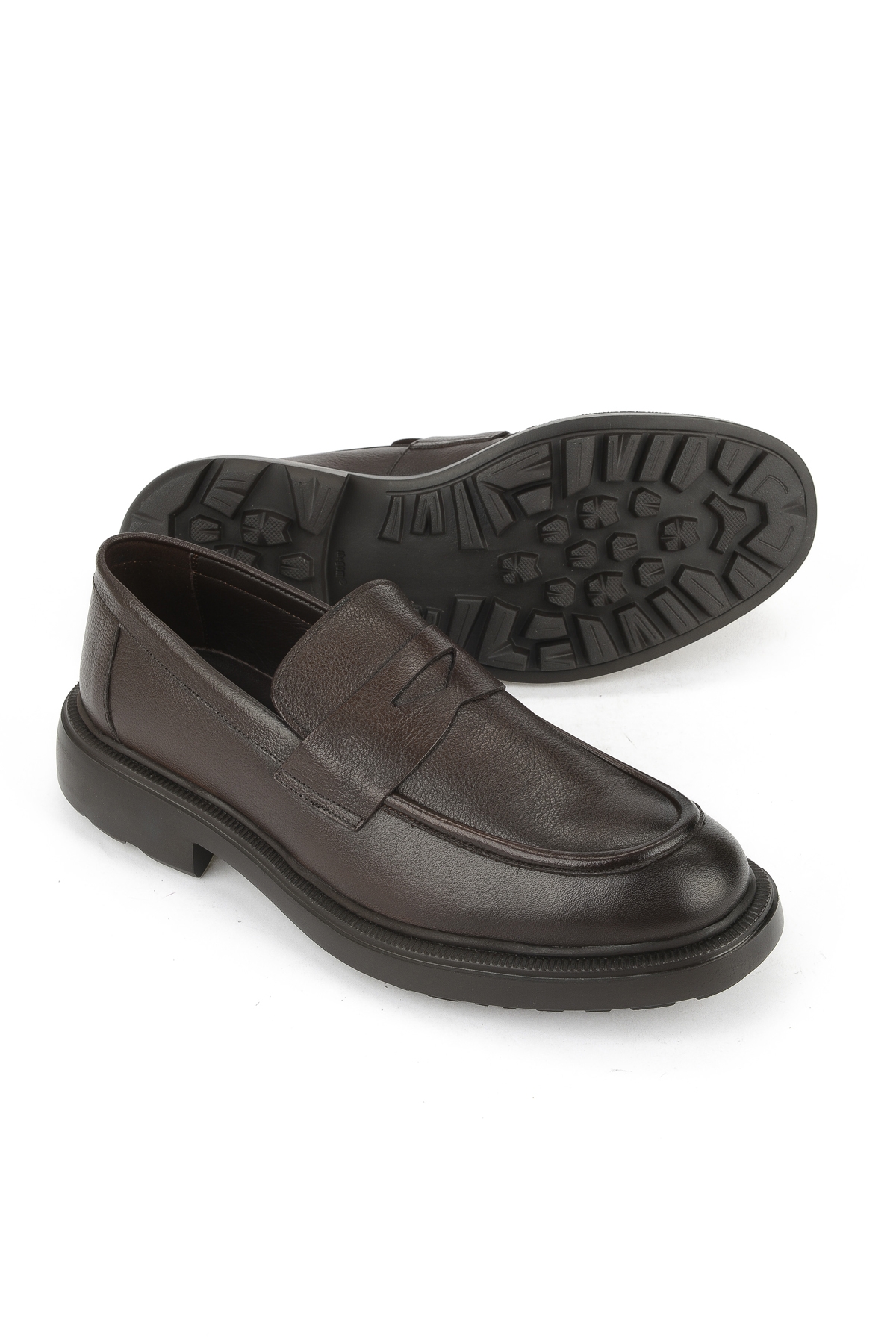 Erkek Hakiki Deri Ayakkabı 153986Z4337 Kahve - Görsel 5
