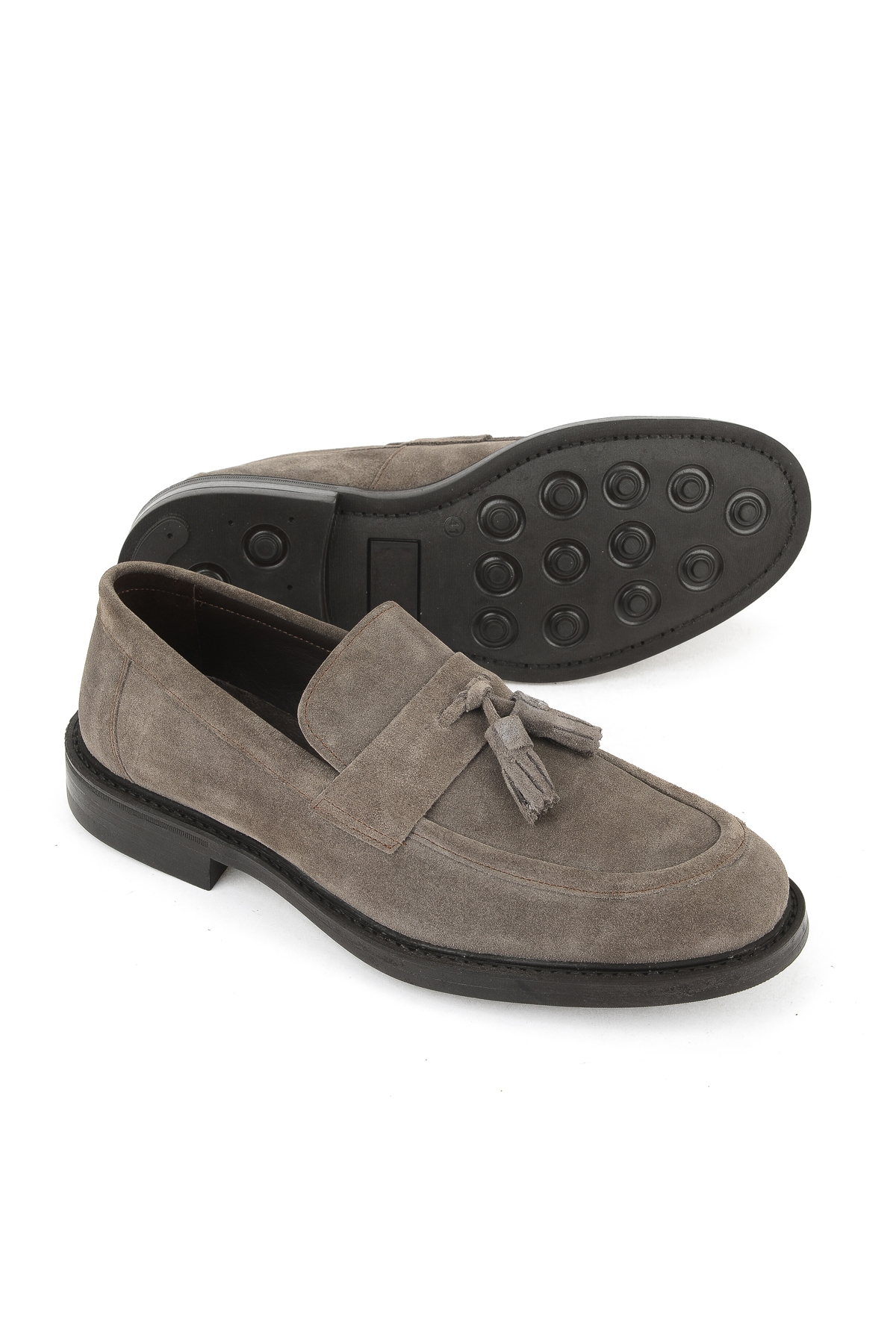 Erkek Hakiki Deri Ayakkabı 153986Z4162 Vizon - Görsel 5