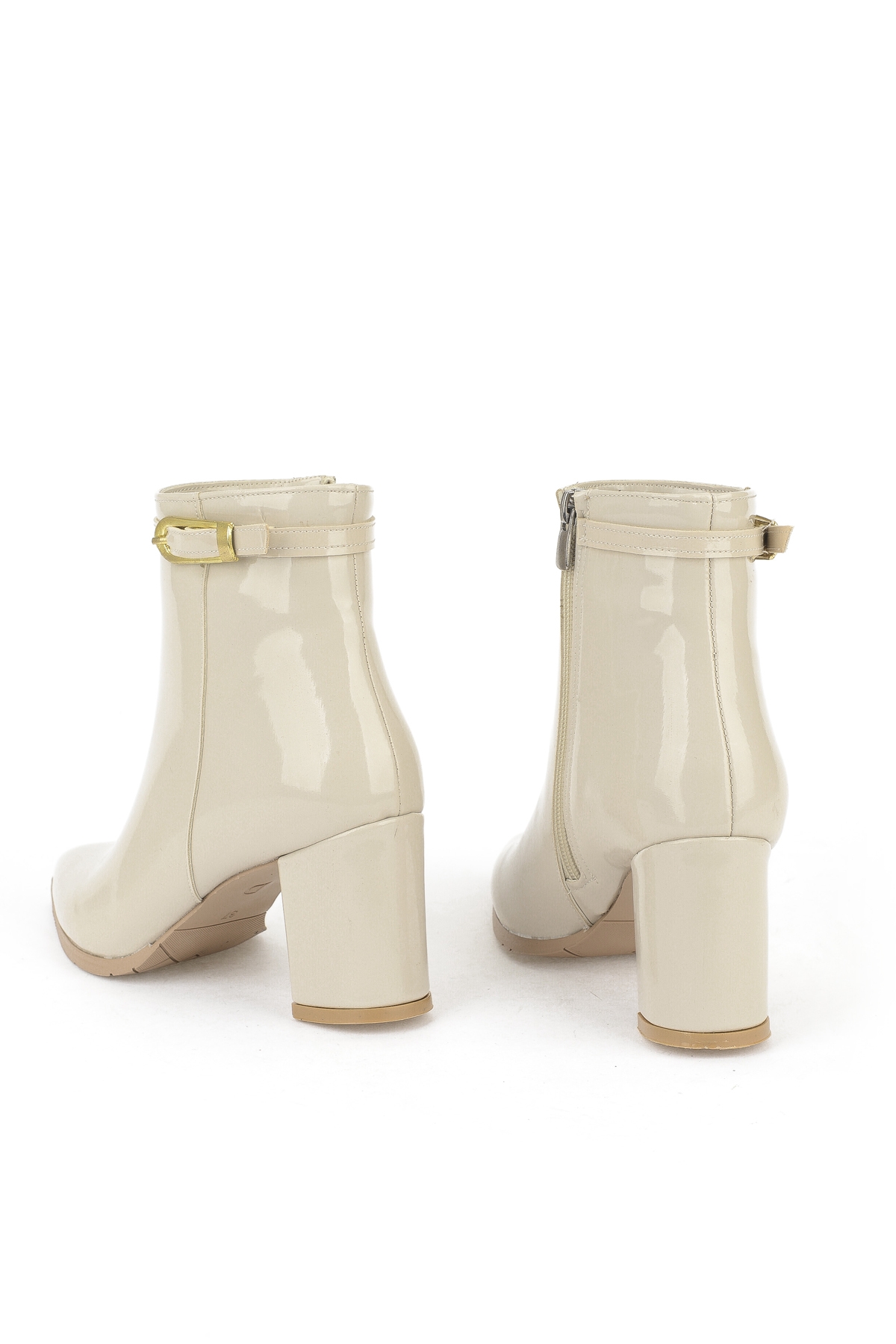 Kadın Topuklu Bot 1531044Z4010 Bej - Görsel 4