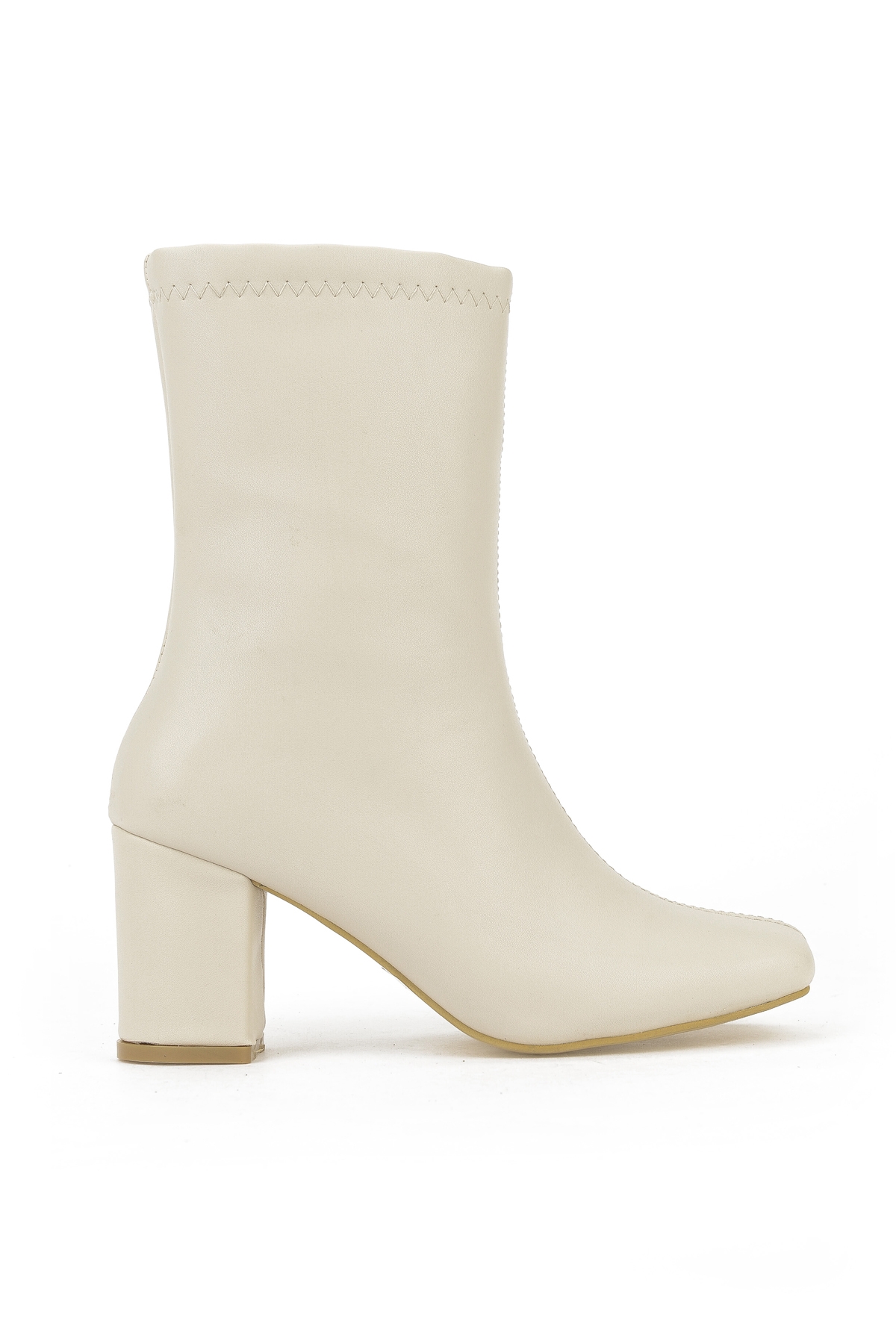 Kadın Topuklu Bot 1531044Z4007 Bej - Görsel 2