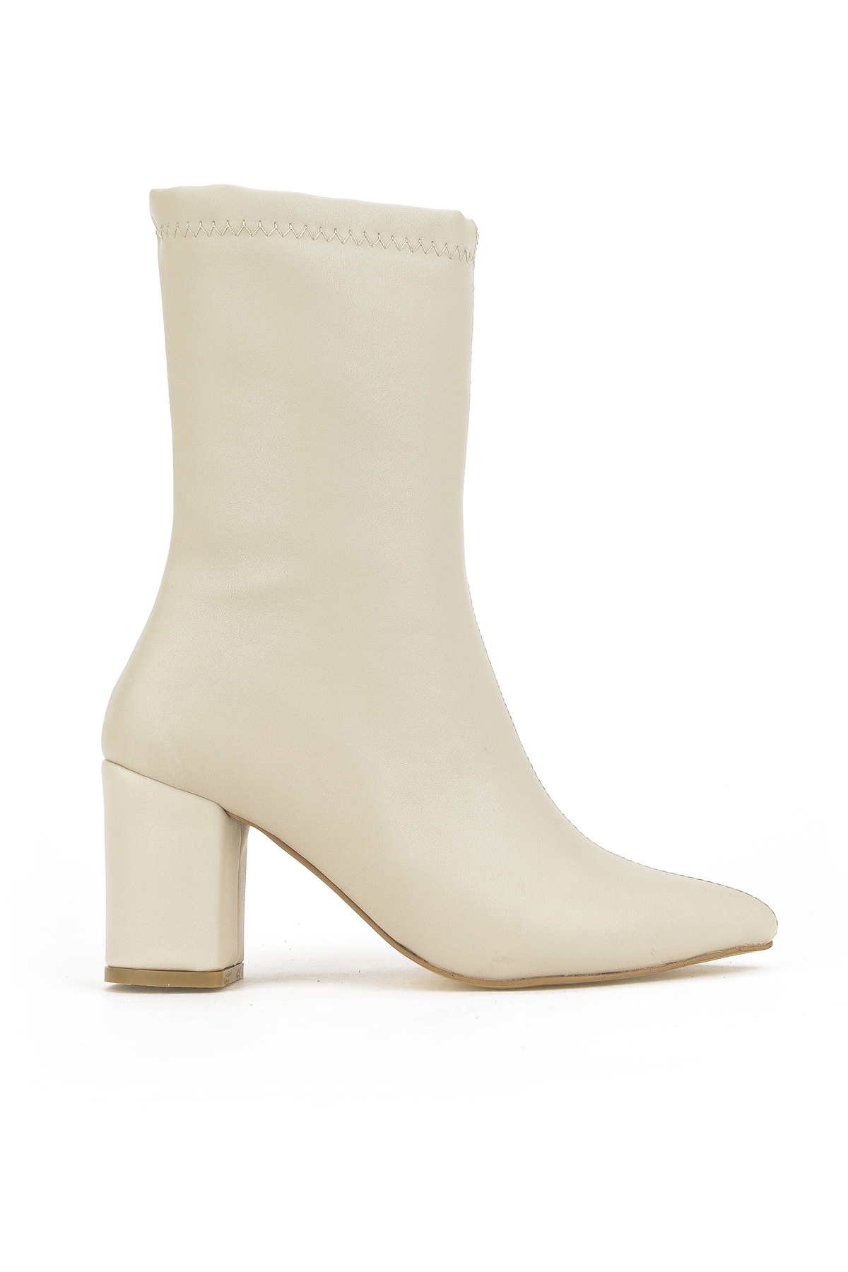 Kadın Topuklu Bot 1531044Z4006 Bej - Görsel 2