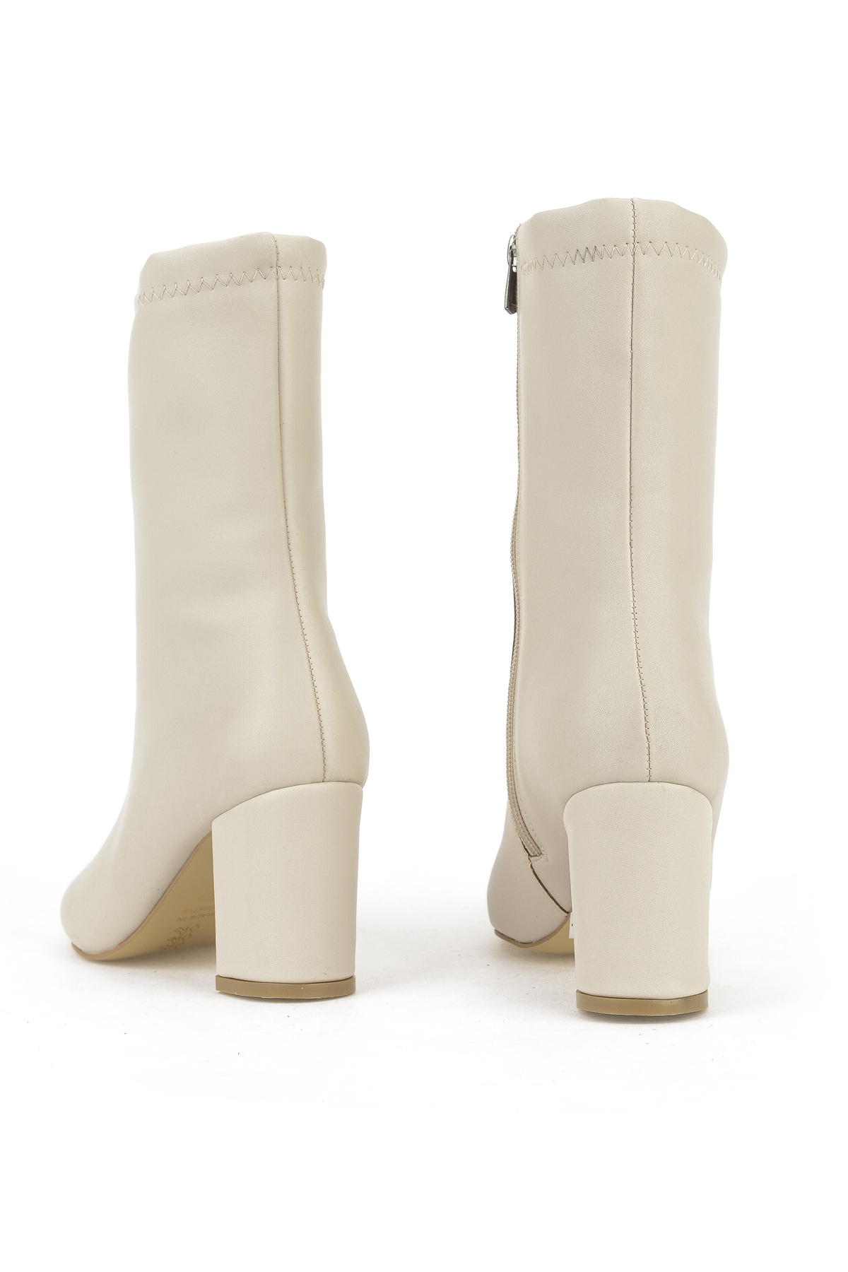 Kadın Topuklu Bot 1531044Z4006 Bej - Görsel 4