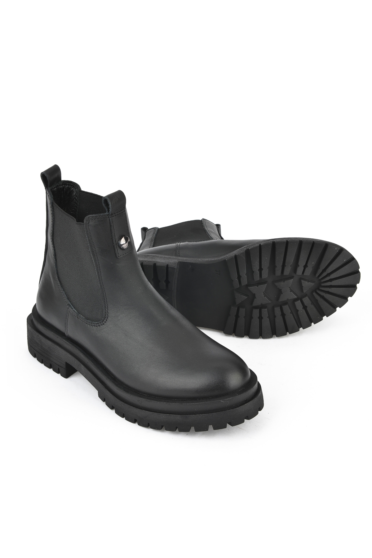 Kadın Hakiki Deri Bot 153359Z310 Siyah - Görsel 5