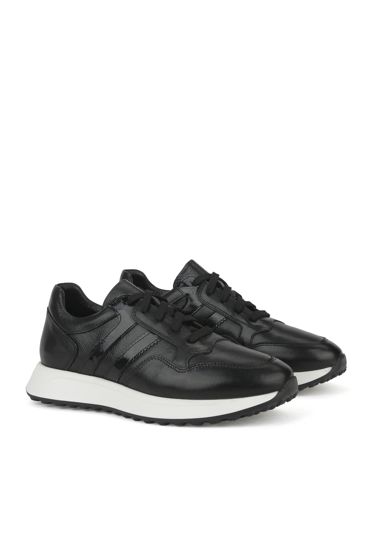 Erkek Hakiki Deri Sneaker 1531026Z315 Siyah - Görsel 3