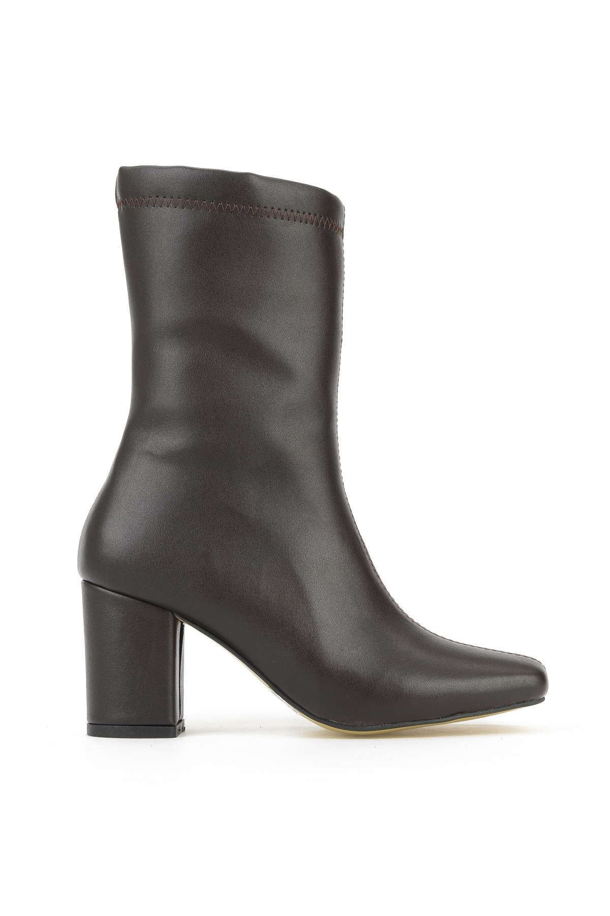 Kadın Topuklu Bot 1531044Z4007 Kahve - Görsel 2