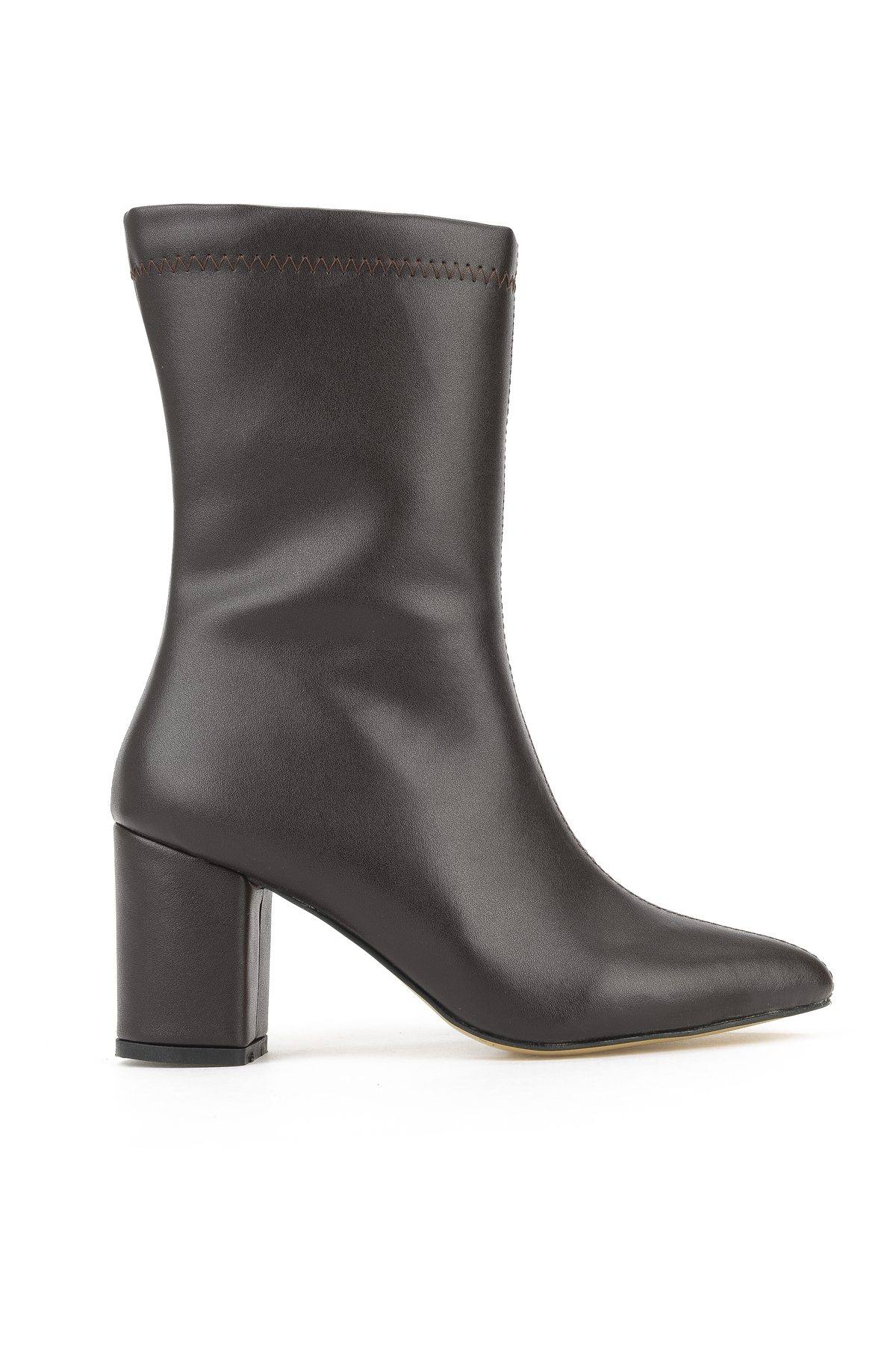 Kadın Topuklu Bot 1531044Z4006 Kahve - Görsel 2