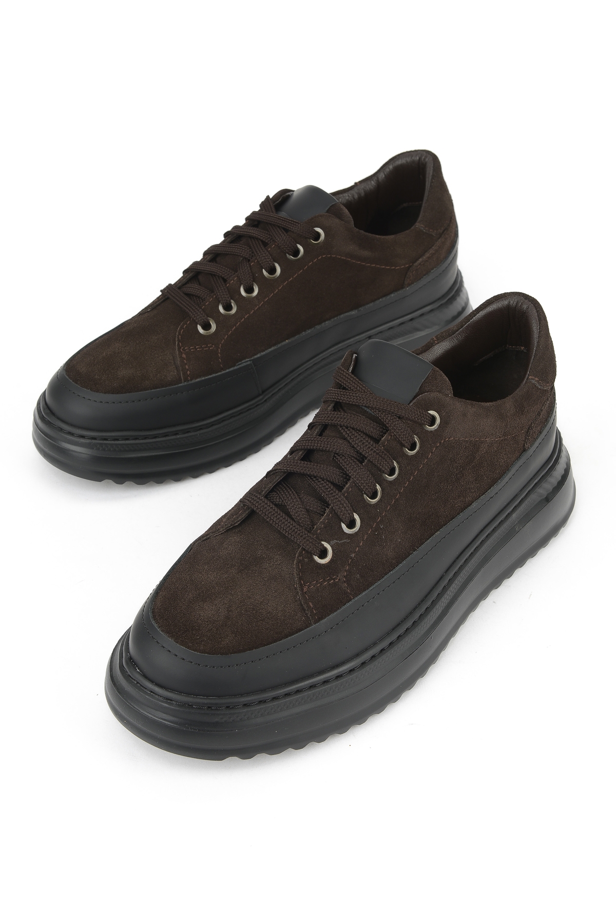Erkek Hakiki Deri Ayakkabı 153983Z402 Kahve - Görsel 6