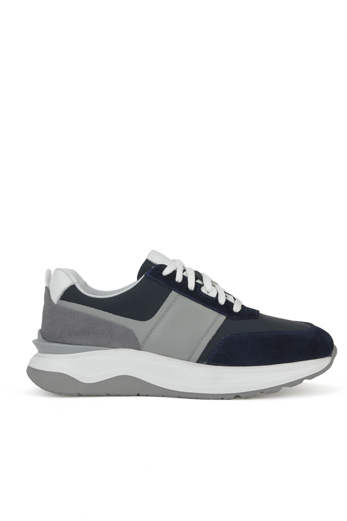 Erkek Hakiki Deri Sneaker 153983Z1425 Lacivert - Görsel 2
