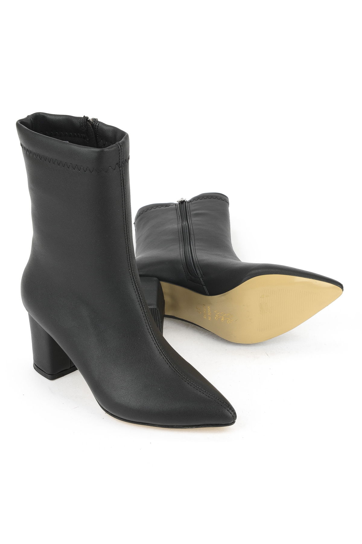 Kadın Topuklu Bot 1531044Z4006 Siyah - Görsel 5