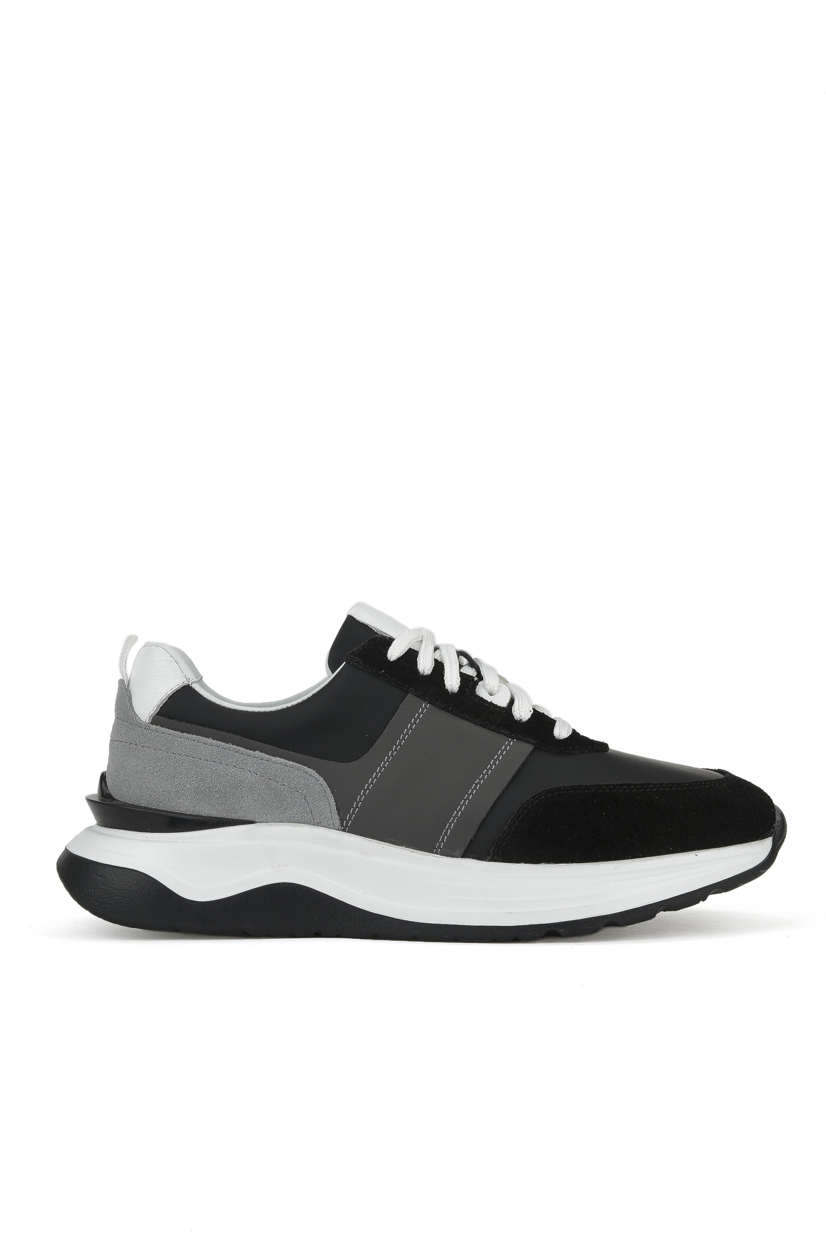 Erkek Hakiki Deri Sneaker 153983Z1425 Siyah - Görsel 2