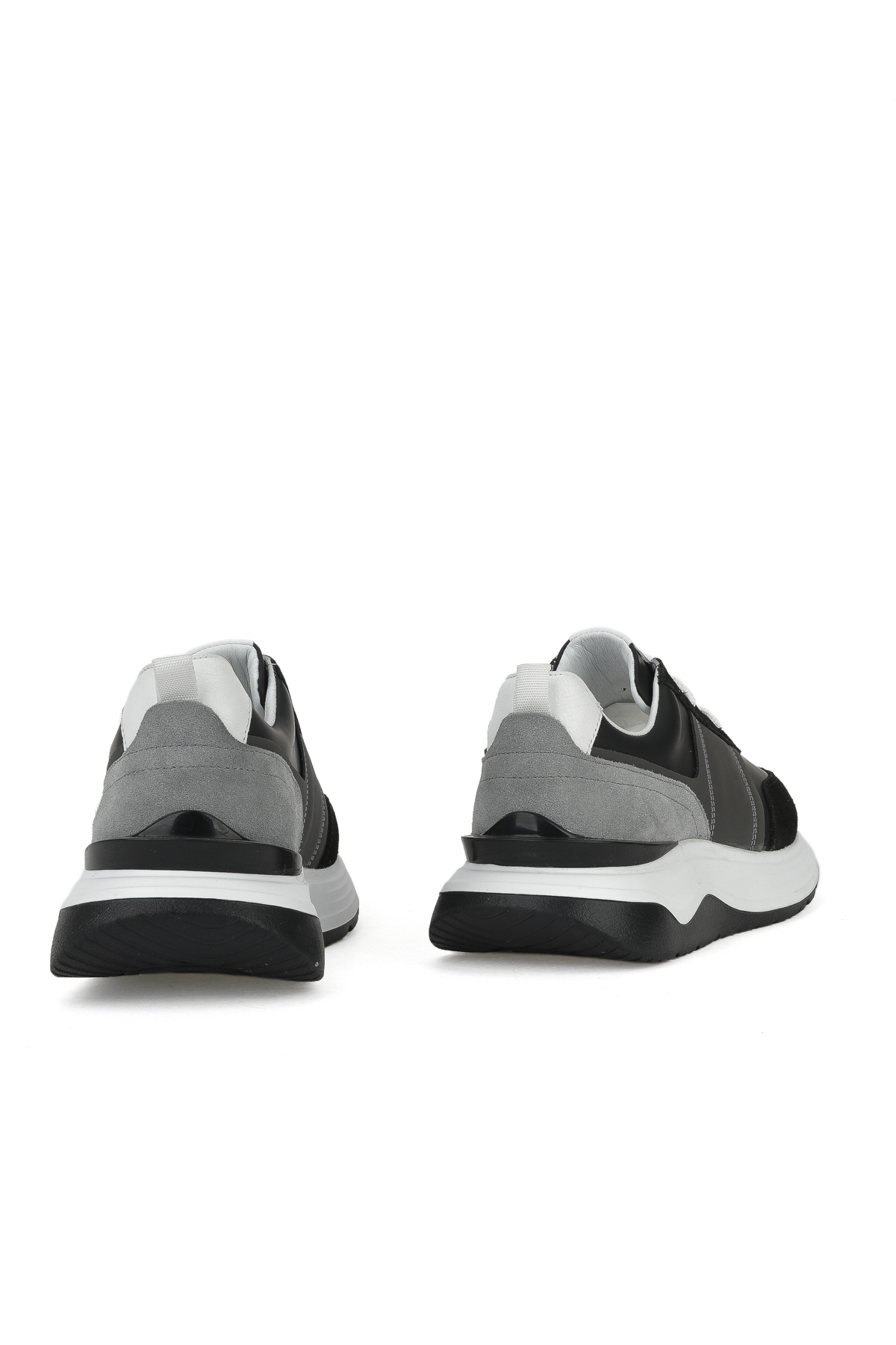 Erkek Hakiki Deri Sneaker 153983Z1425 Siyah - Görsel 4