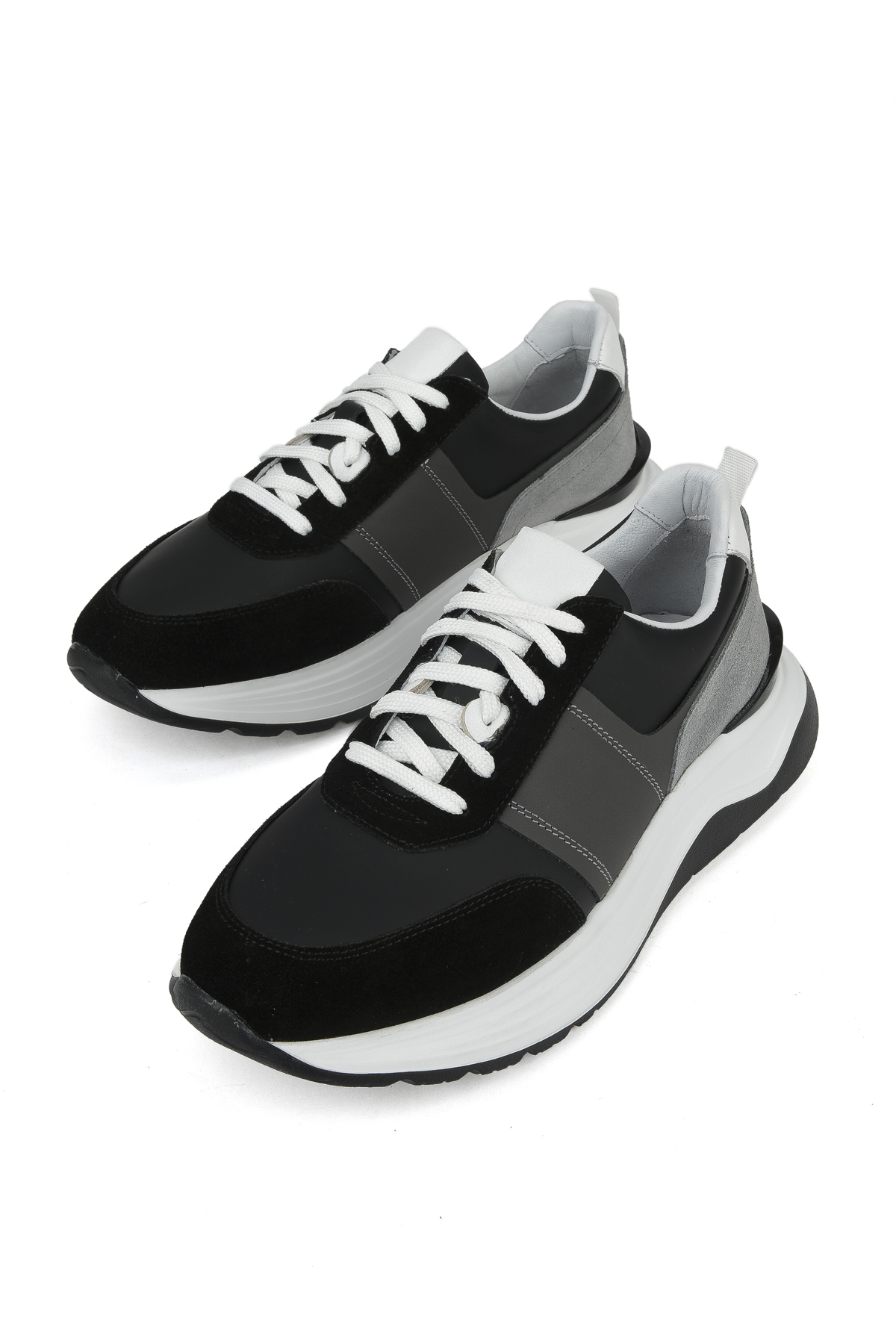 Erkek Hakiki Deri Sneaker 153983Z1425 Siyah - Görsel 6