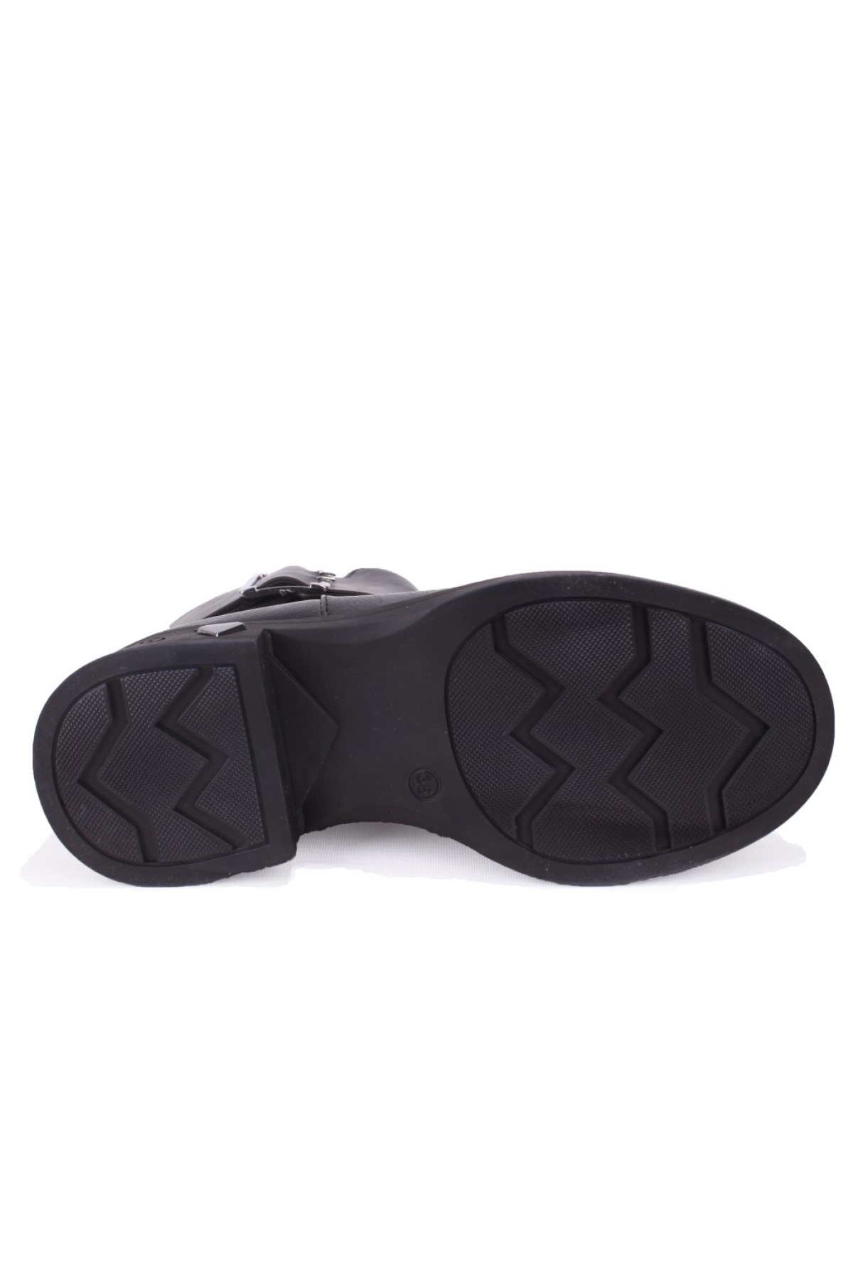 DZA07-1004V042 Siyah Günlük Düz Topuk Kadın Bot - Görsel 5