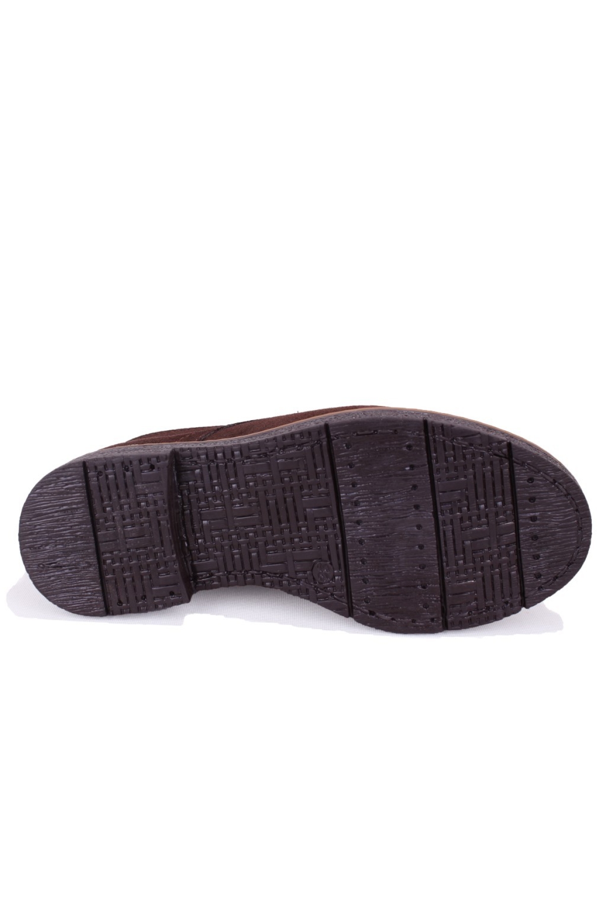 DZA07-1236028 Kahve Süet Günlük Düz Topuk Deri Kadın Bot - Görsel 5