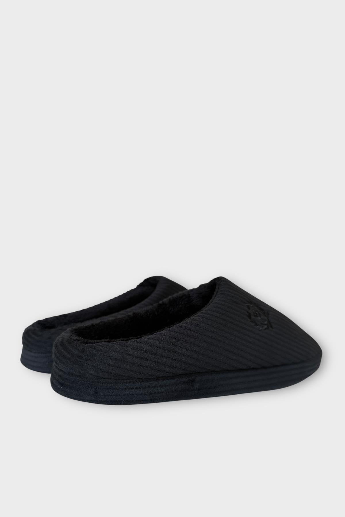 Erkek Hafif Kaydırmaz Taban Ev Terliği SİYAH - Görsel 5