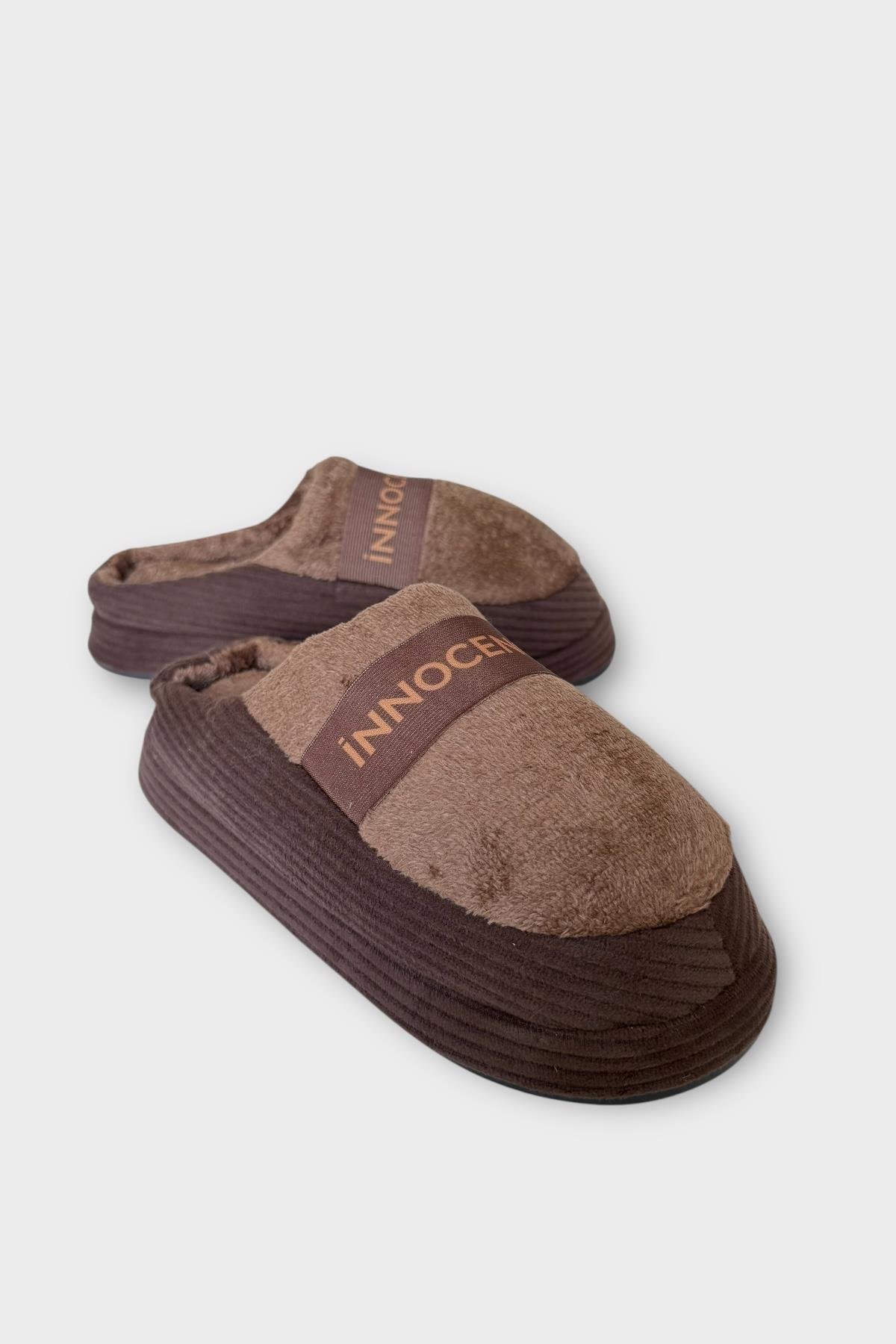 Ultra Hafif Ev Ayakkabısı Kadın Ev Terliği KAHVERENGİ - Görsel 3