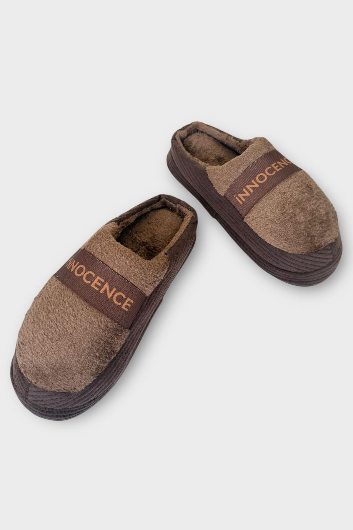 Ultra Hafif Ev Ayakkabısı Kadın Ev Terliği KAHVERENGİ - Görsel 5