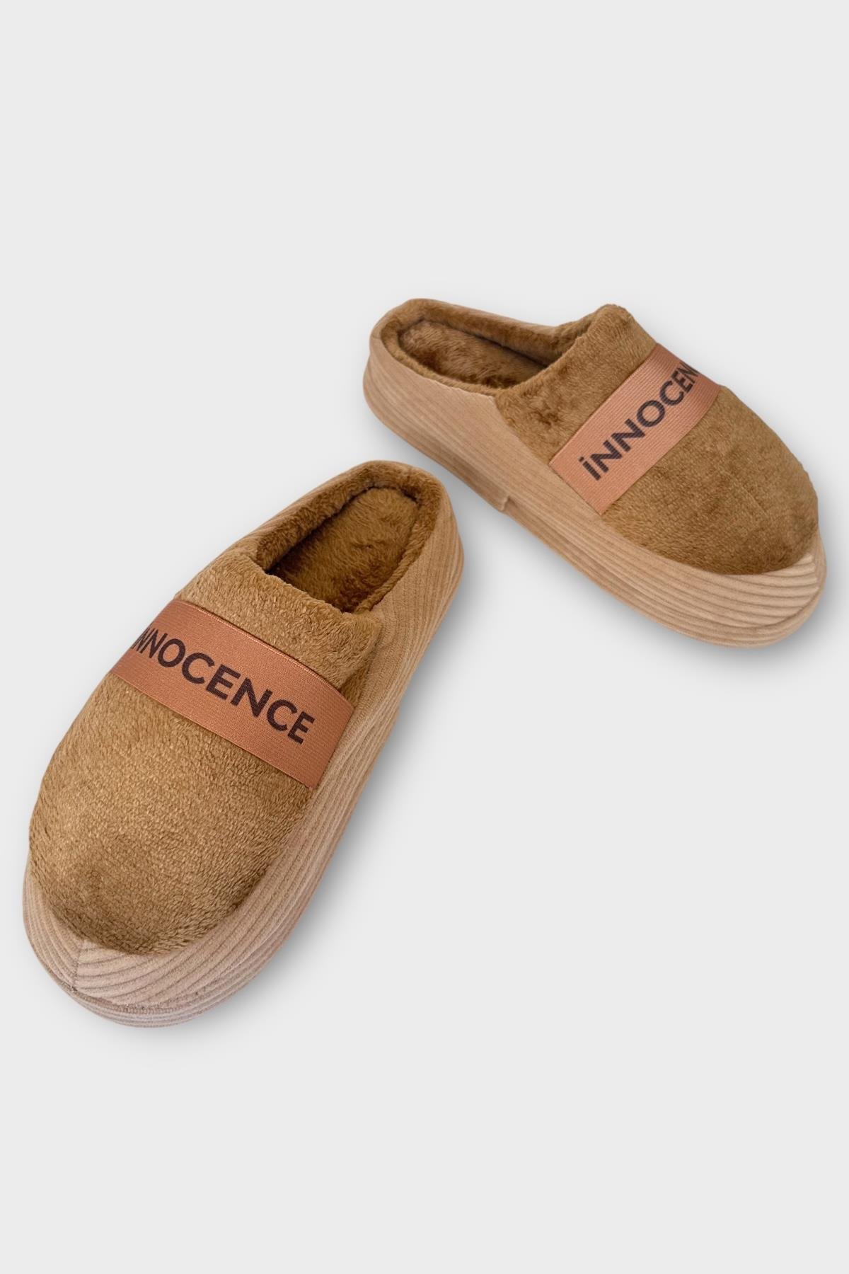 Ultra Hafif Ev Ayakkabısı Kadın Ev Terliği VİZON - Görsel 5