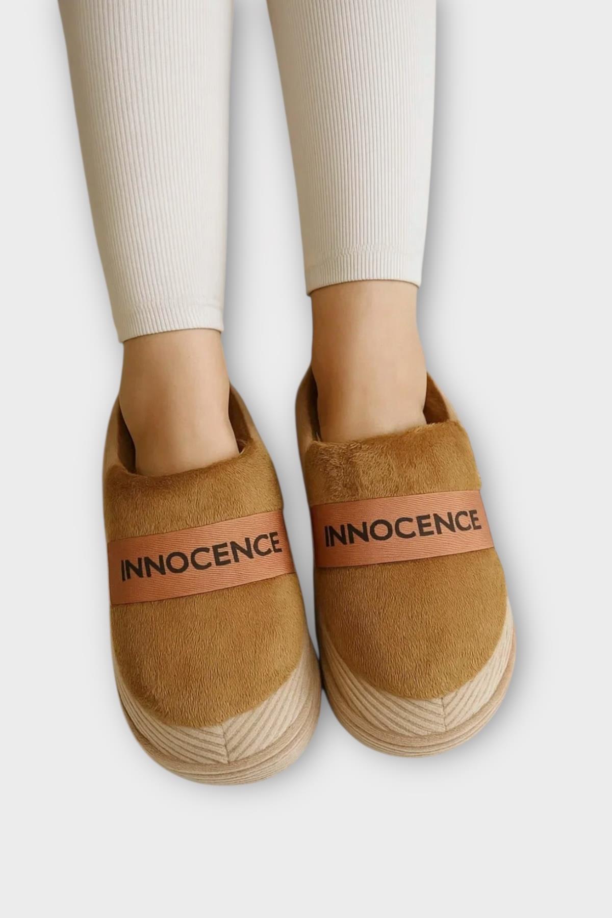 Ultra Hafif Ev Ayakkabısı Kadın Ev Terliği VİZON - Görsel 7