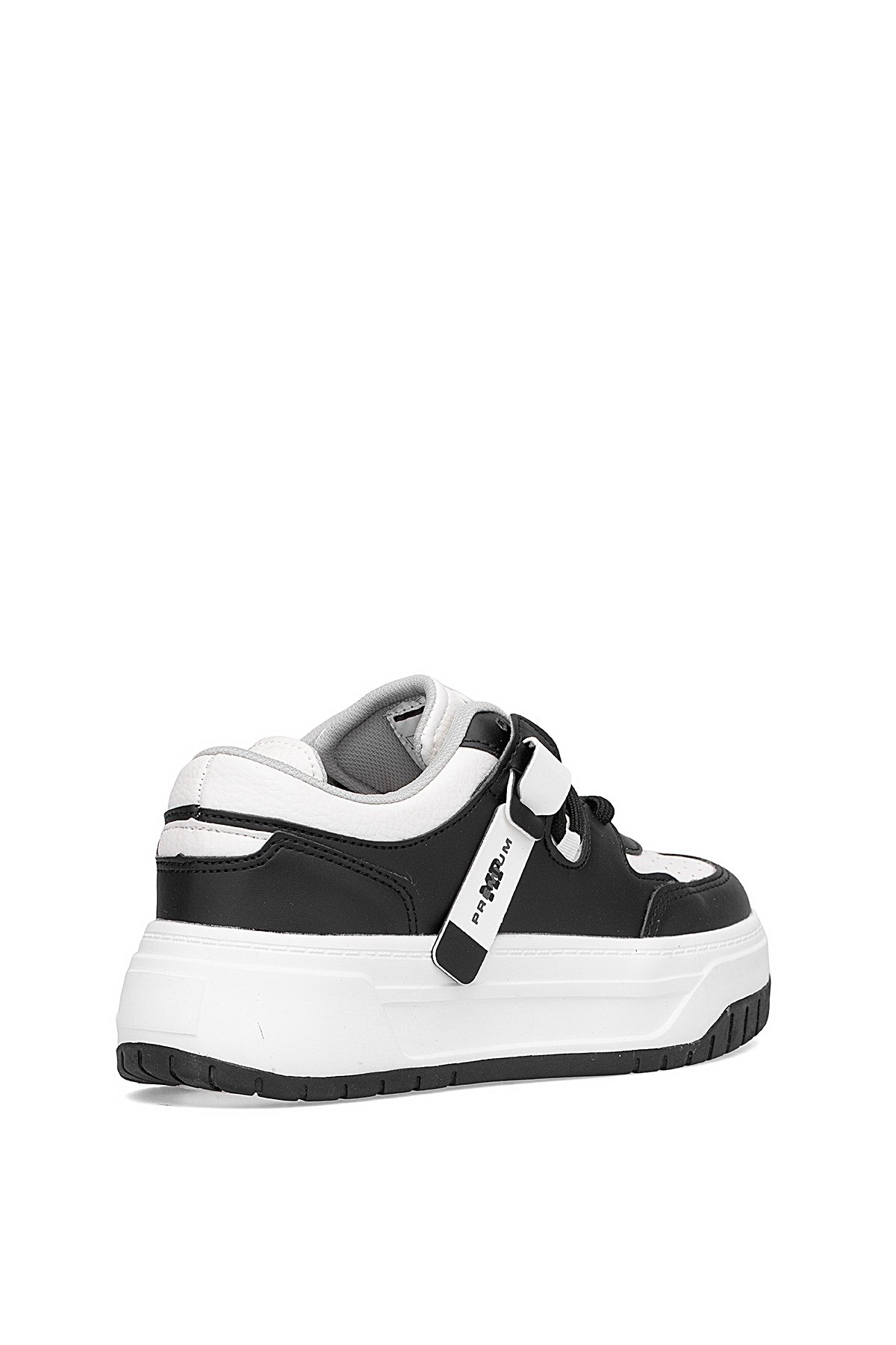 252-6125ZN Kadın Klasik Sneaker Siyah - Beyaz - Görsel 5