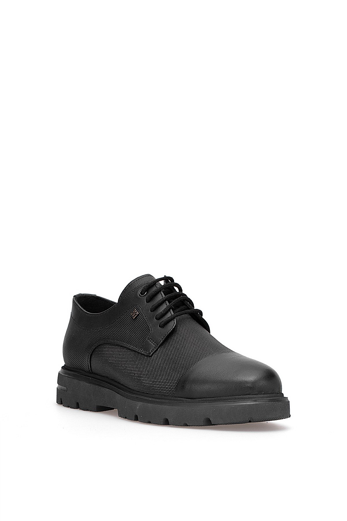 Elit 25KNBL4041 Erkek Hakiki Deri Casual Ayakkabı Siyah - Görsel 3