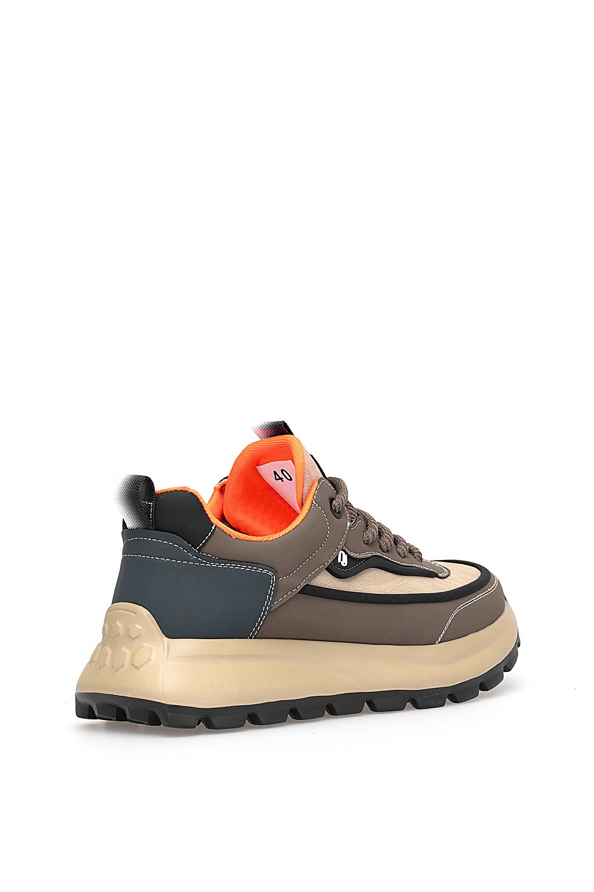 25K501-1 Erkek Hakiki Deri Sneaker Kahverengi - Görsel 5