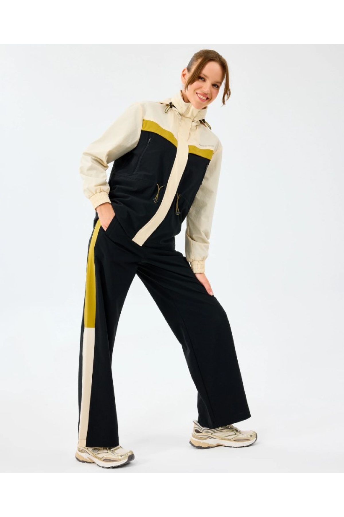 W Adjustable Waisted Full Zip Micro Jacket S2520208 Kadın