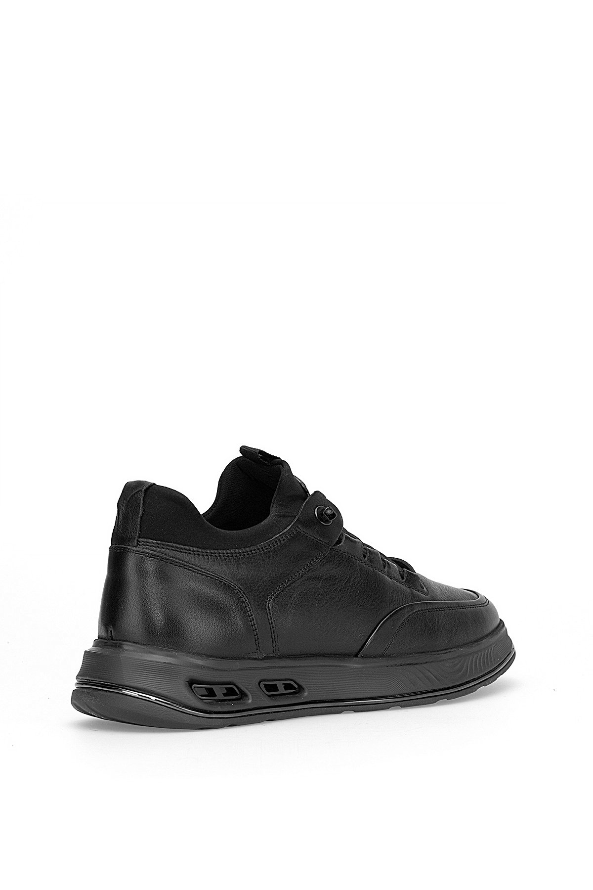 M159 Erkek Hakiki Deri Casual Ayakkabı Siyah - Görsel 5