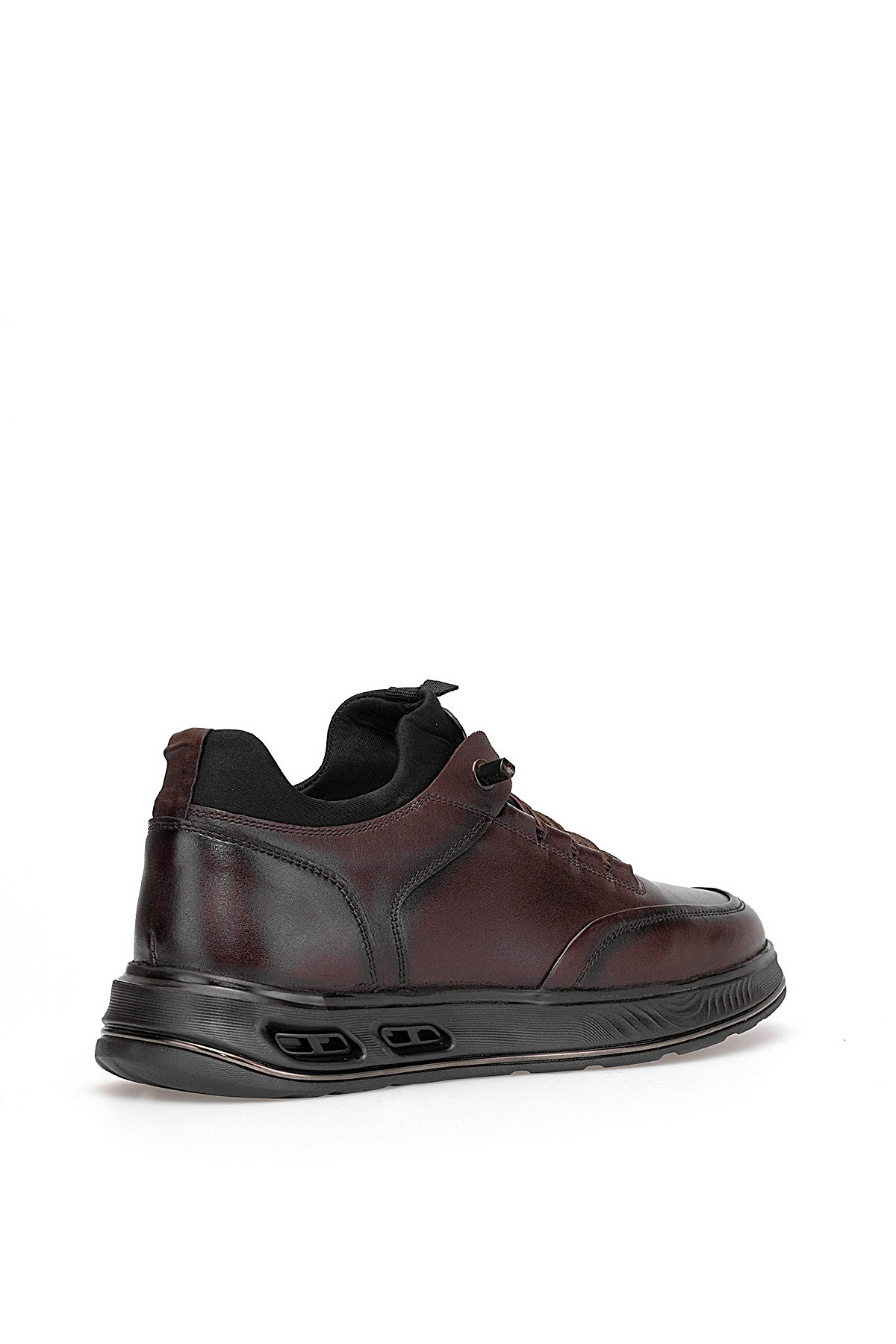 M159 Erkek Hakiki Deri Casual Ayakkabı Kahverengi - Görsel 5