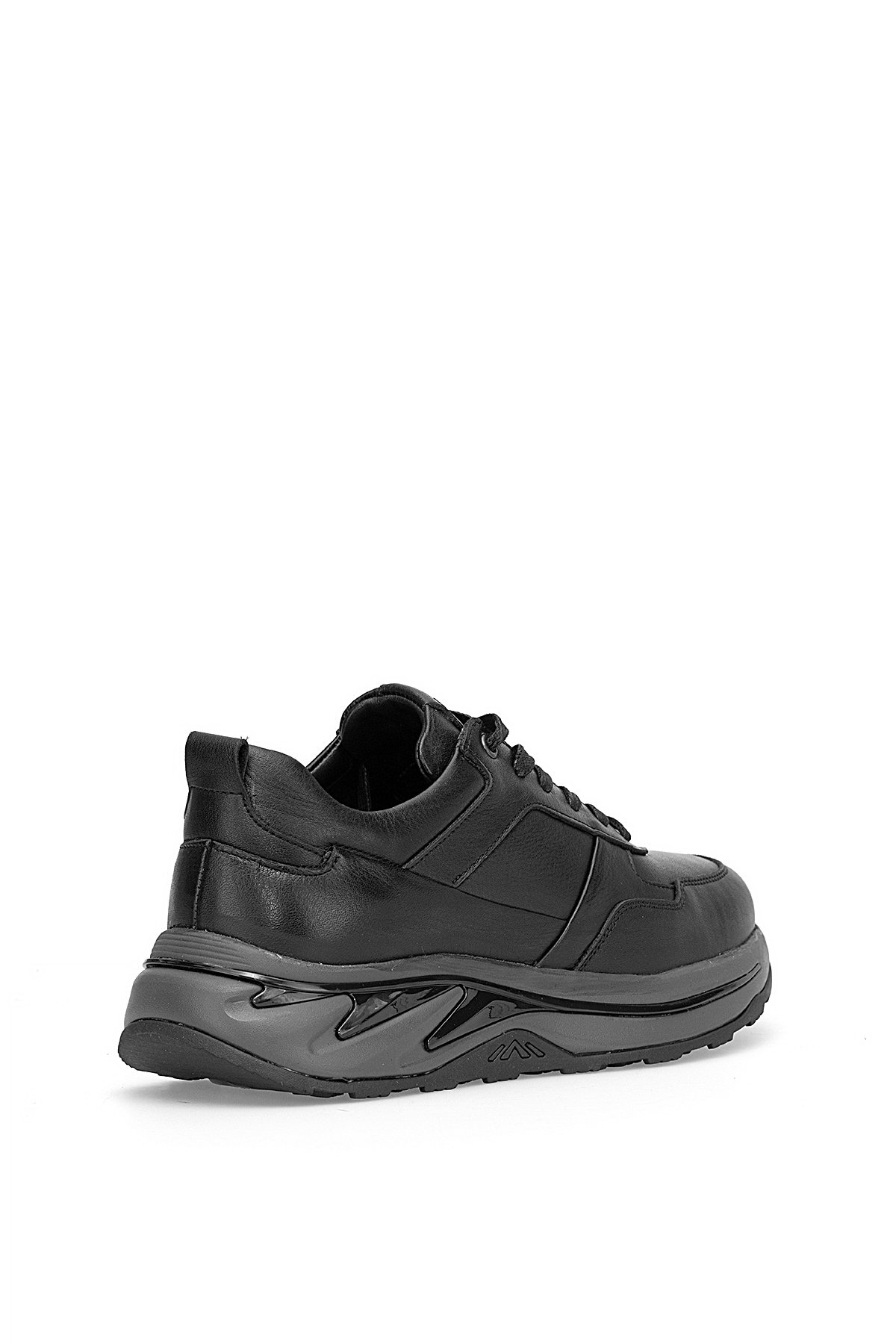 M534 Erkek Hakiki Deri Casual Ayakkabı Siyah - Görsel 5