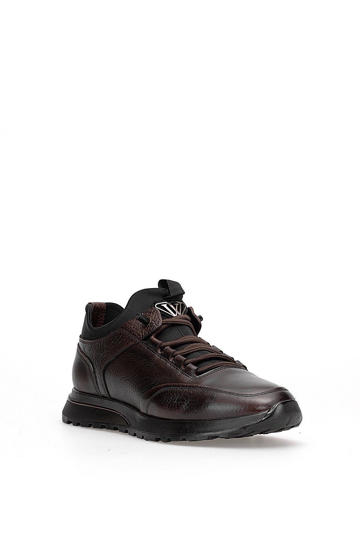 1046 Erkek Hakiki Deri Casual Ayakkabı Kahverengi - Görsel 3