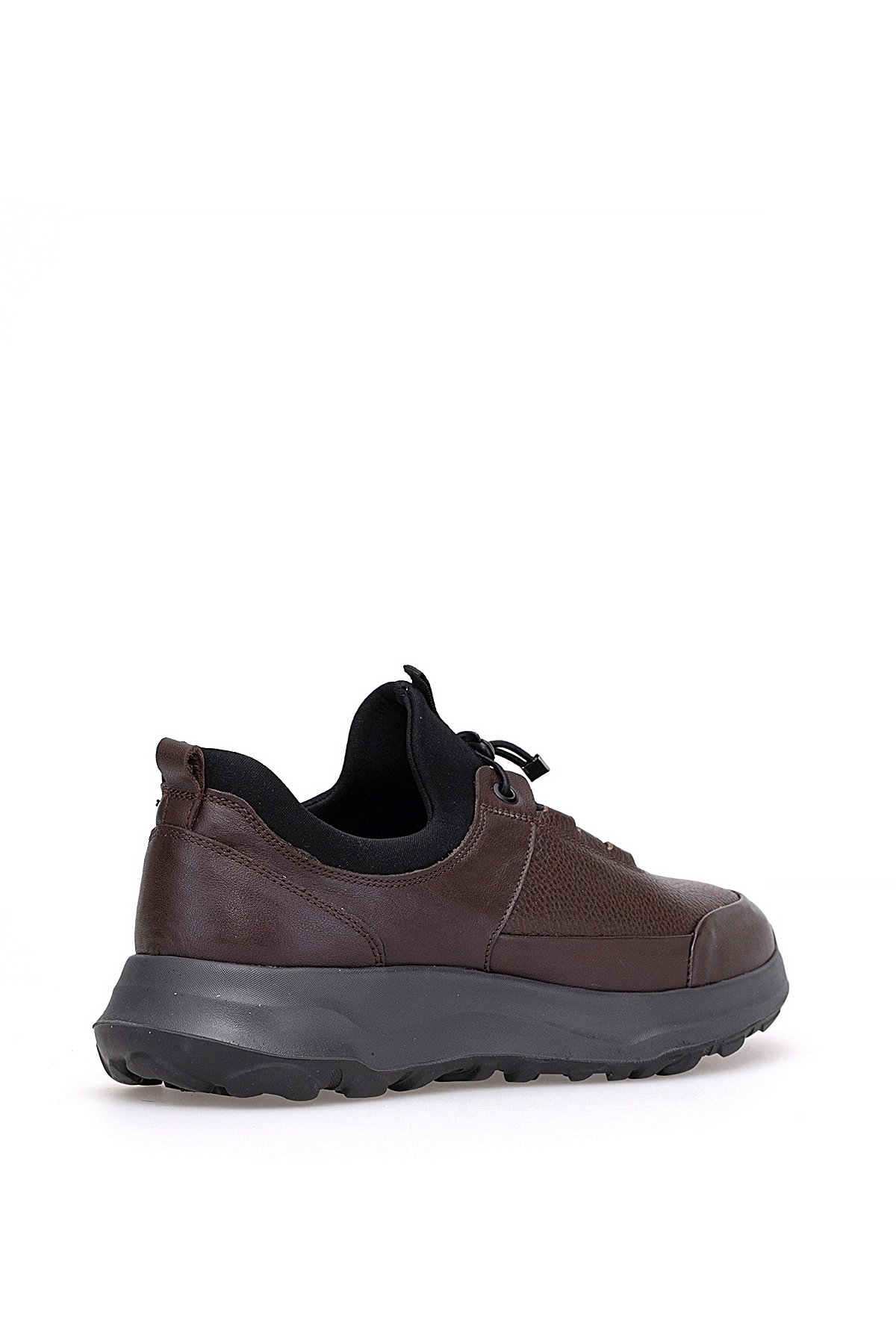 I1314 Santoni Erkek Hakiki Deri Casual Ayakkabı Kahverengi - Görsel 5